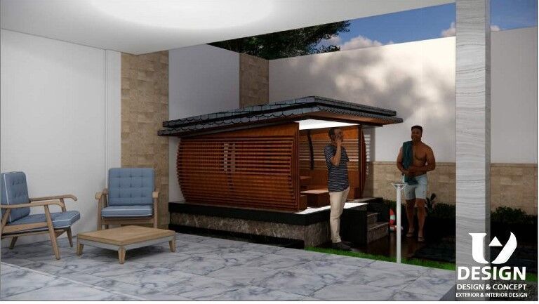 Modern Two-Story House Design with Private Swimming Pool 3D print model_19