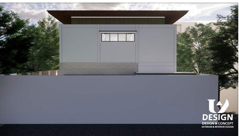 Modern Two-Story House Design with Private Swimming Pool 3D print model_4