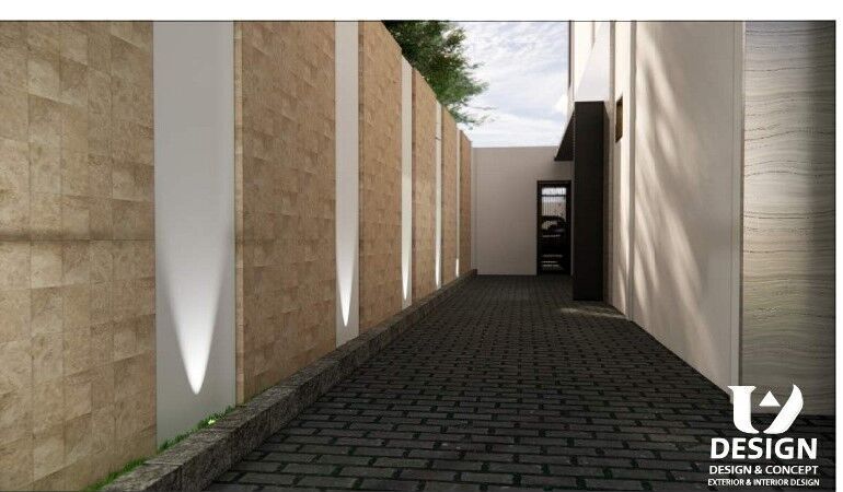 Modern Two-Story House Design with Private Swimming Pool 3D print model_21