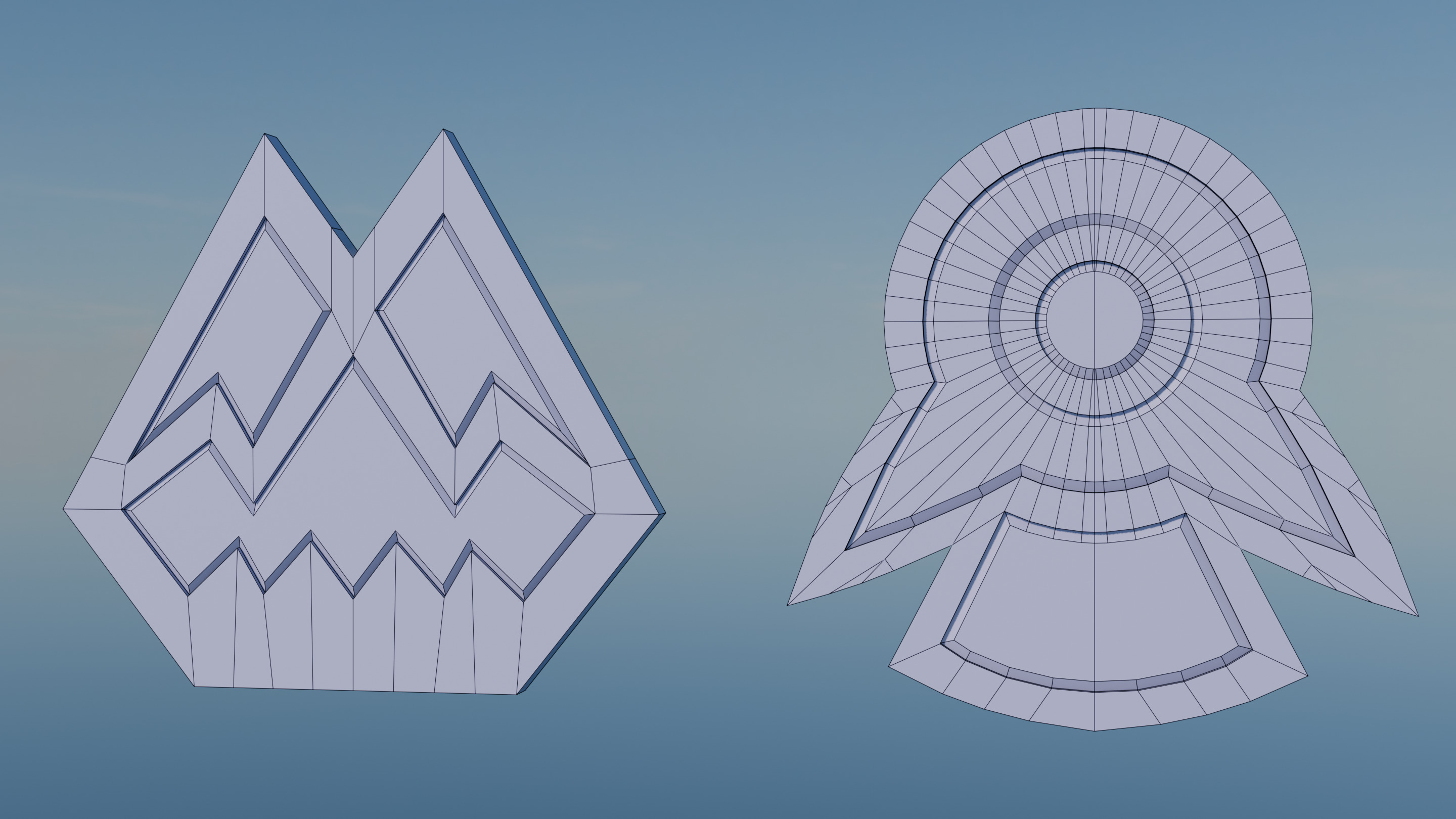 Pokemon Sinnoh Gym Badges Low-poly 3D model_21