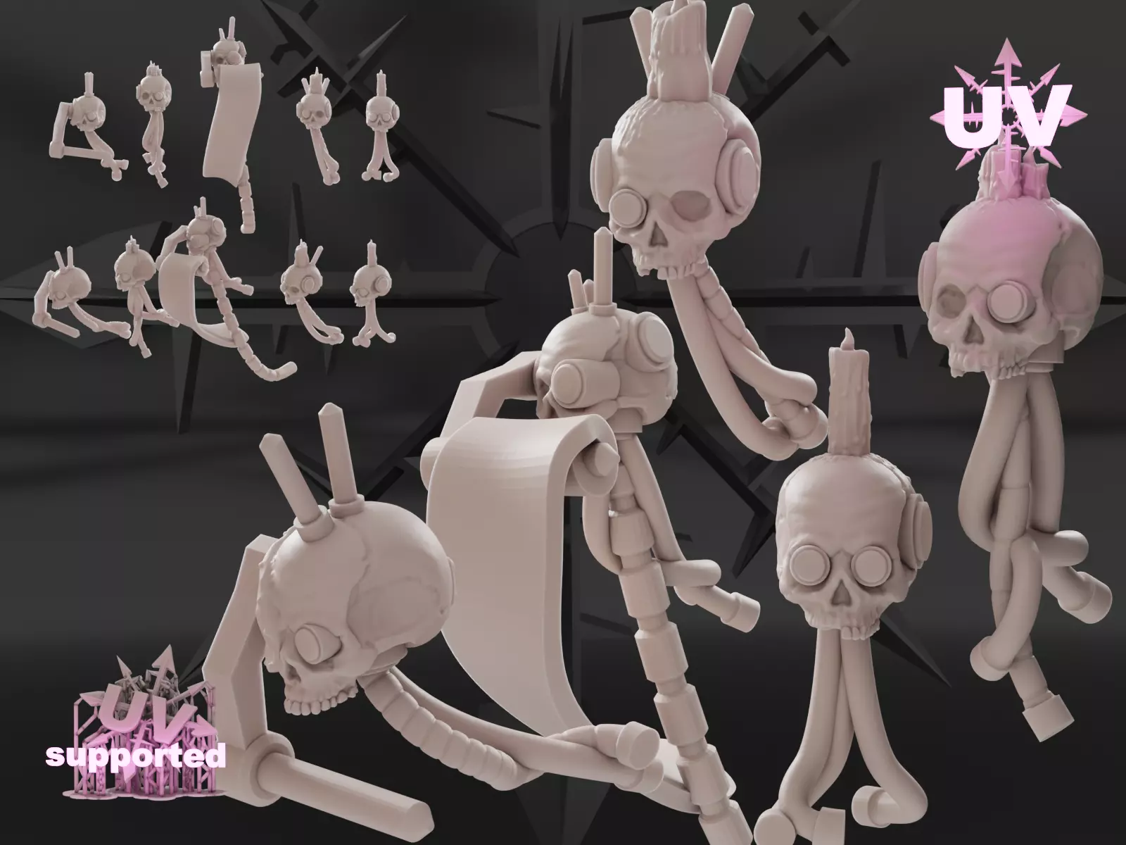 grim dark toilet companions  3D print model_0