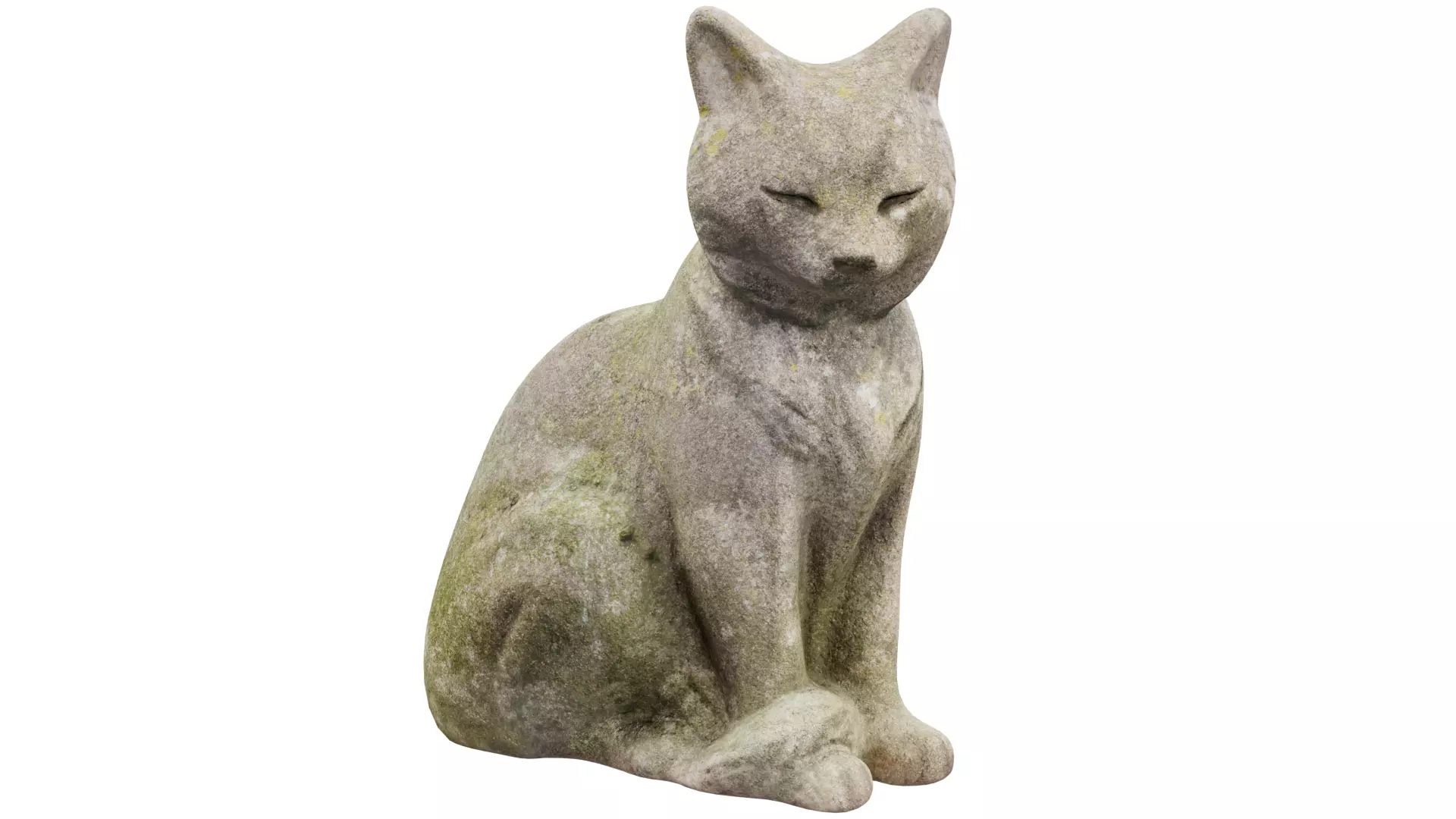 Cat Statue 3D model_0