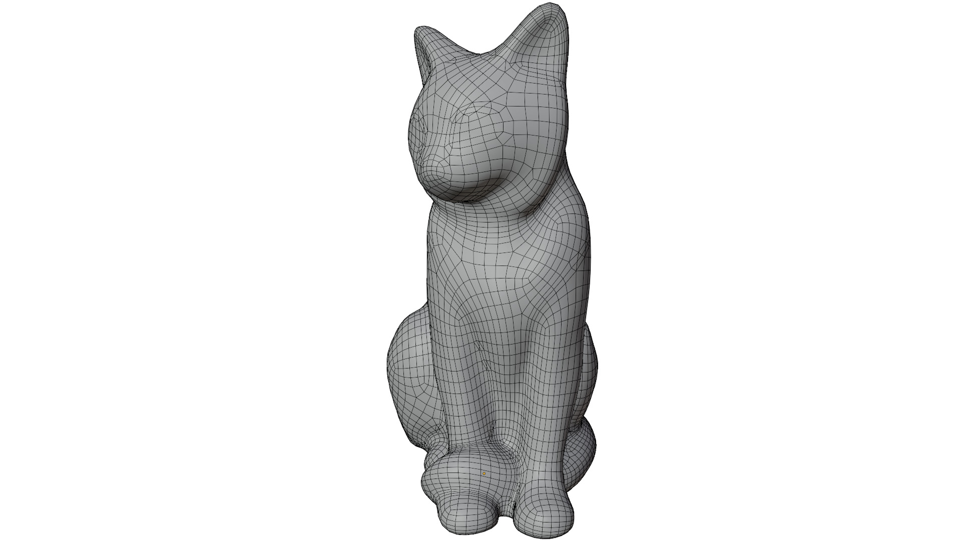 Cat Statue 3D model_10