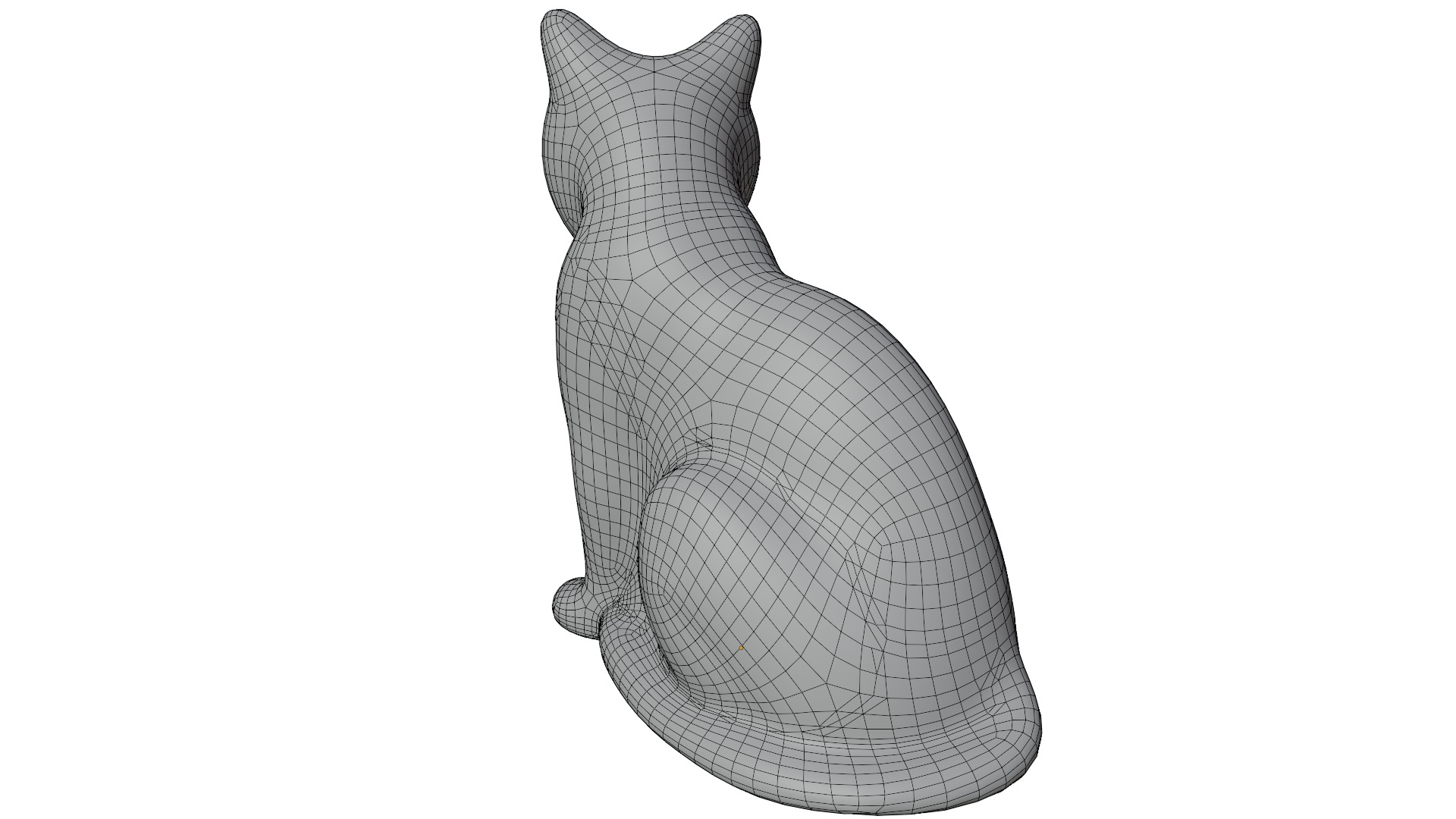 Cat Statue 3D model_13