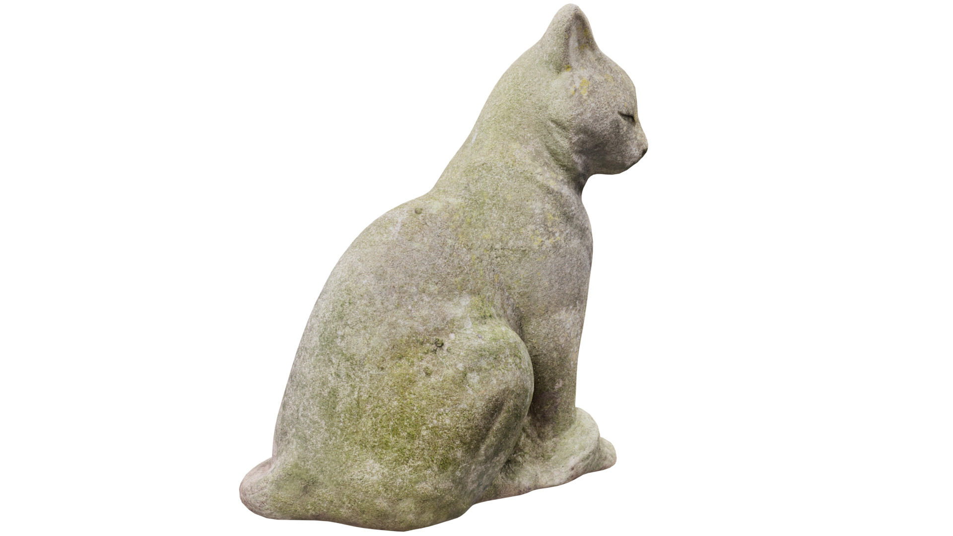 Cat Statue 3D model_6