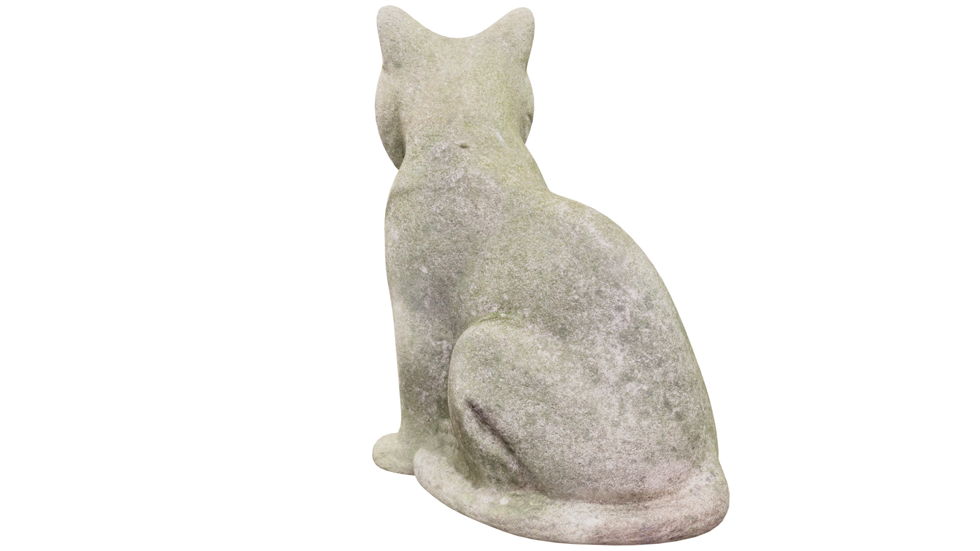 Cat Statue 3D model_4
