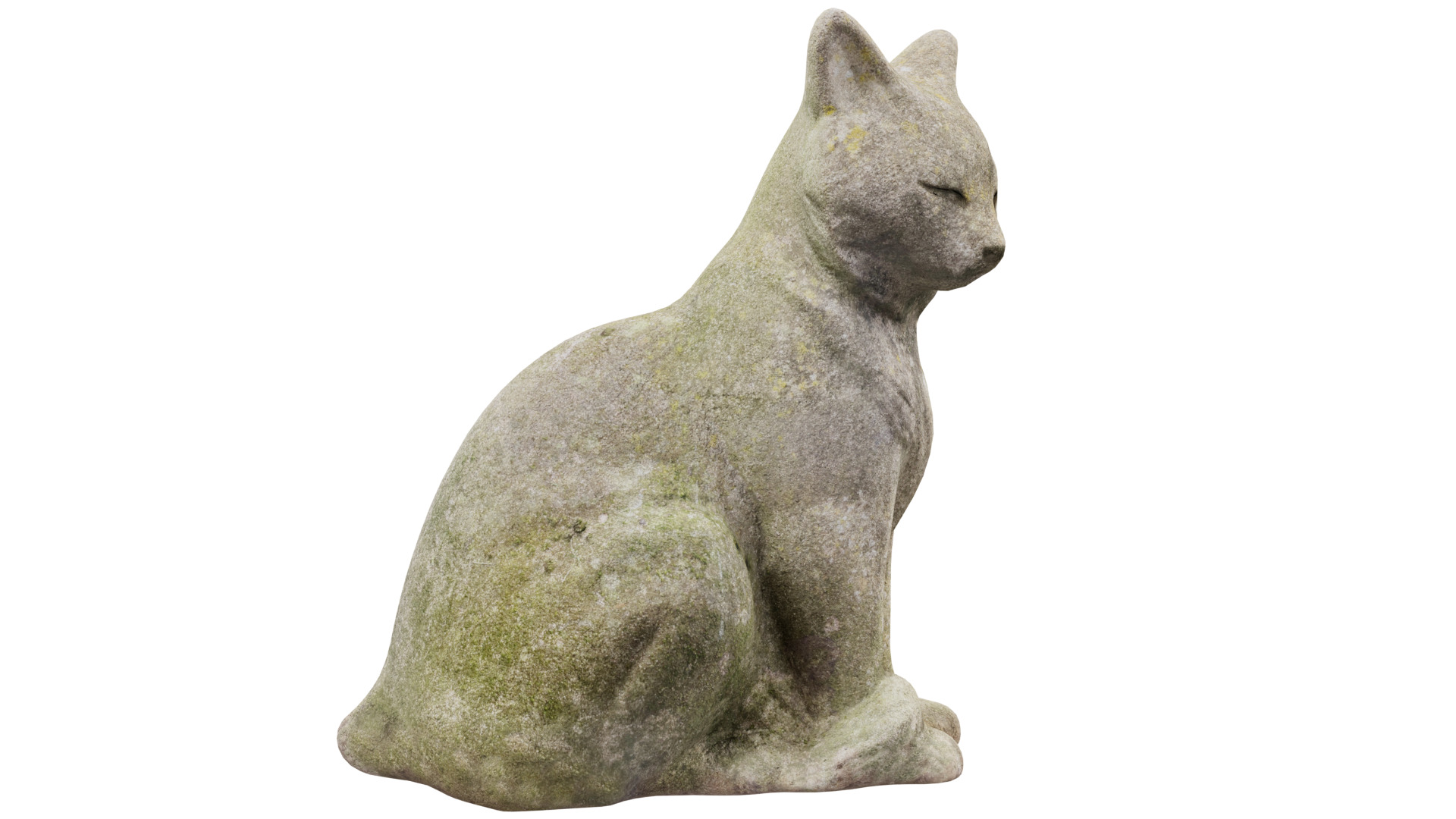 Cat Statue 3D model_7
