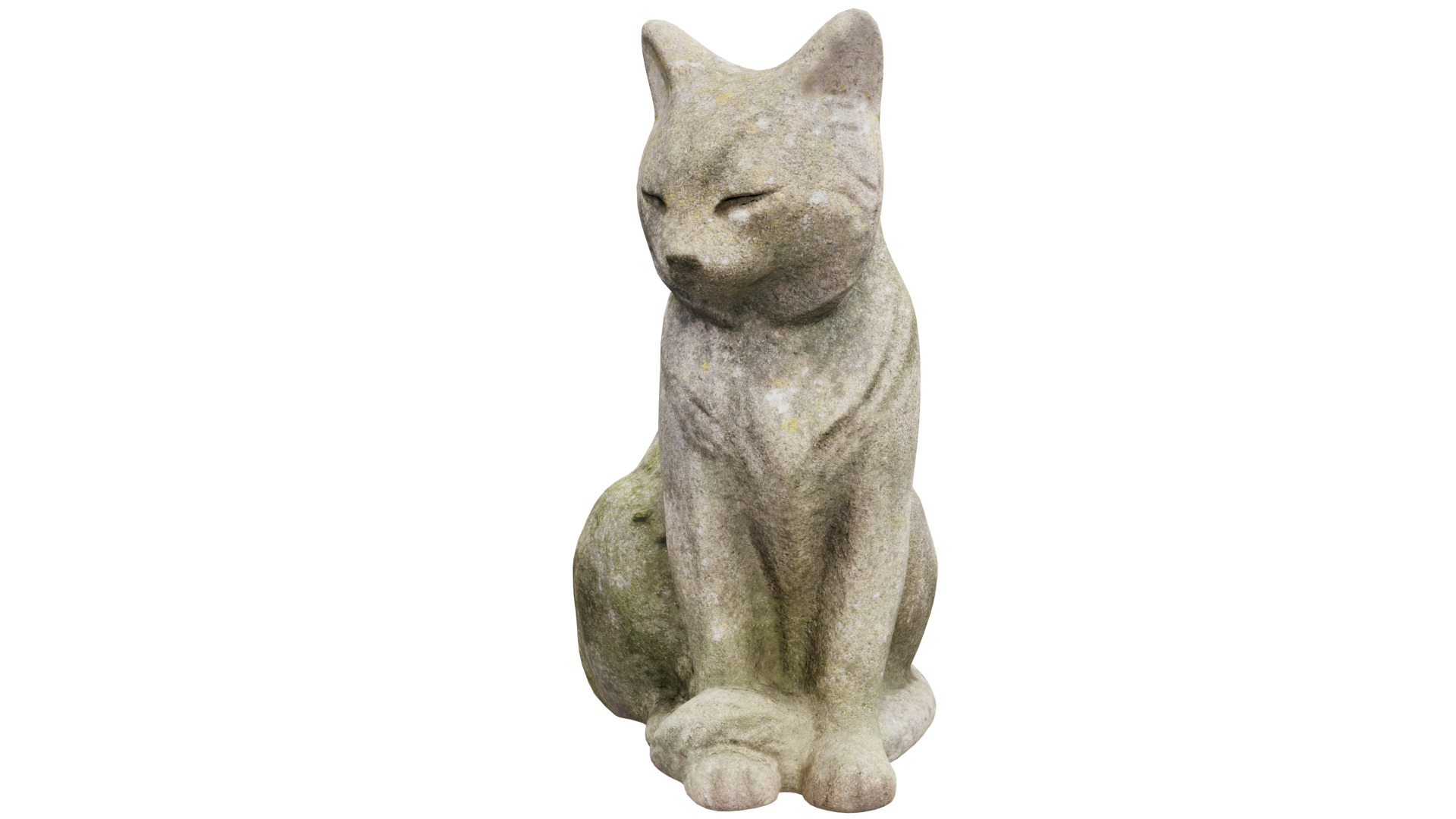 Cat Statue 3D model_1