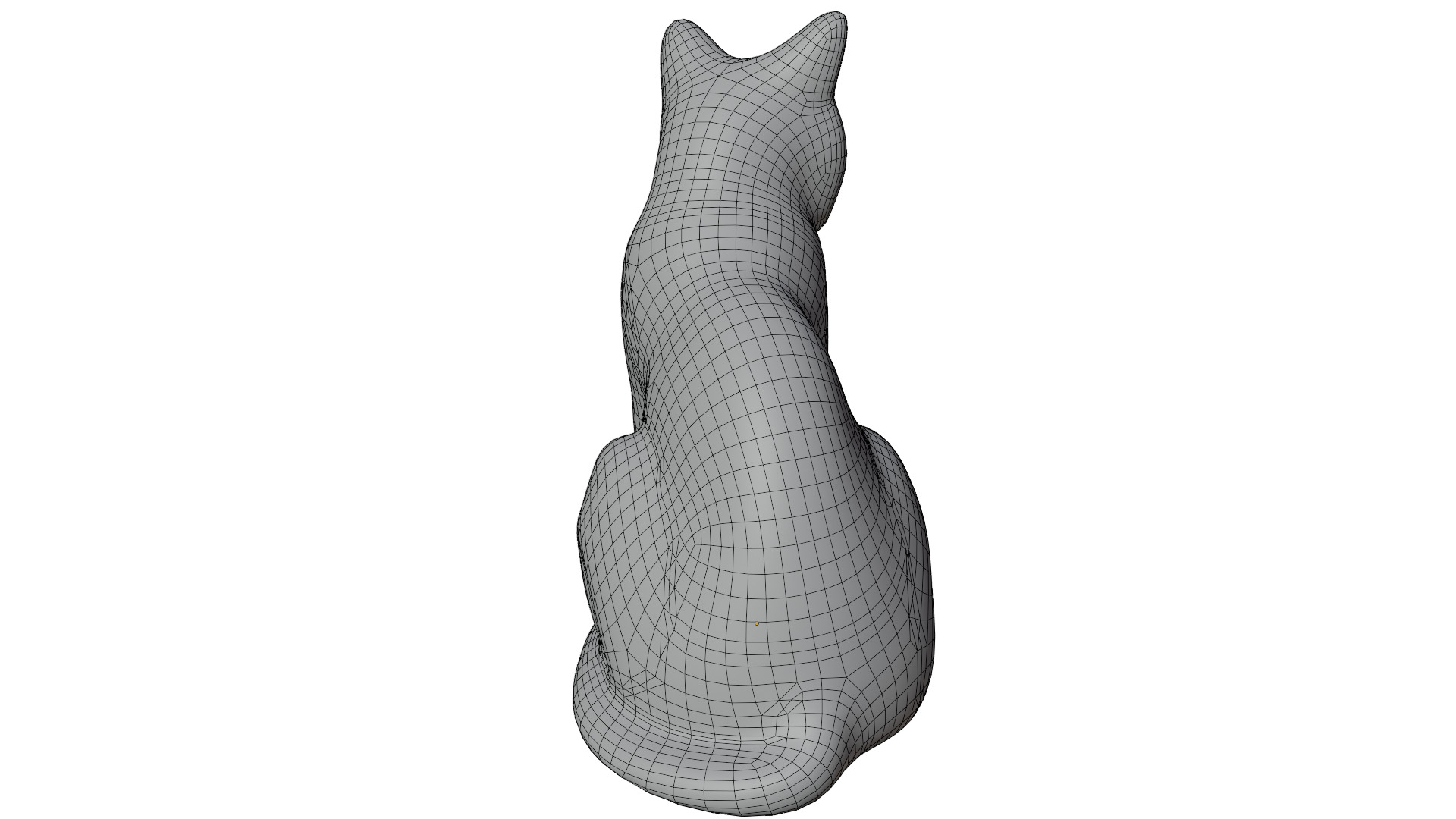 Cat Statue 3D model_14