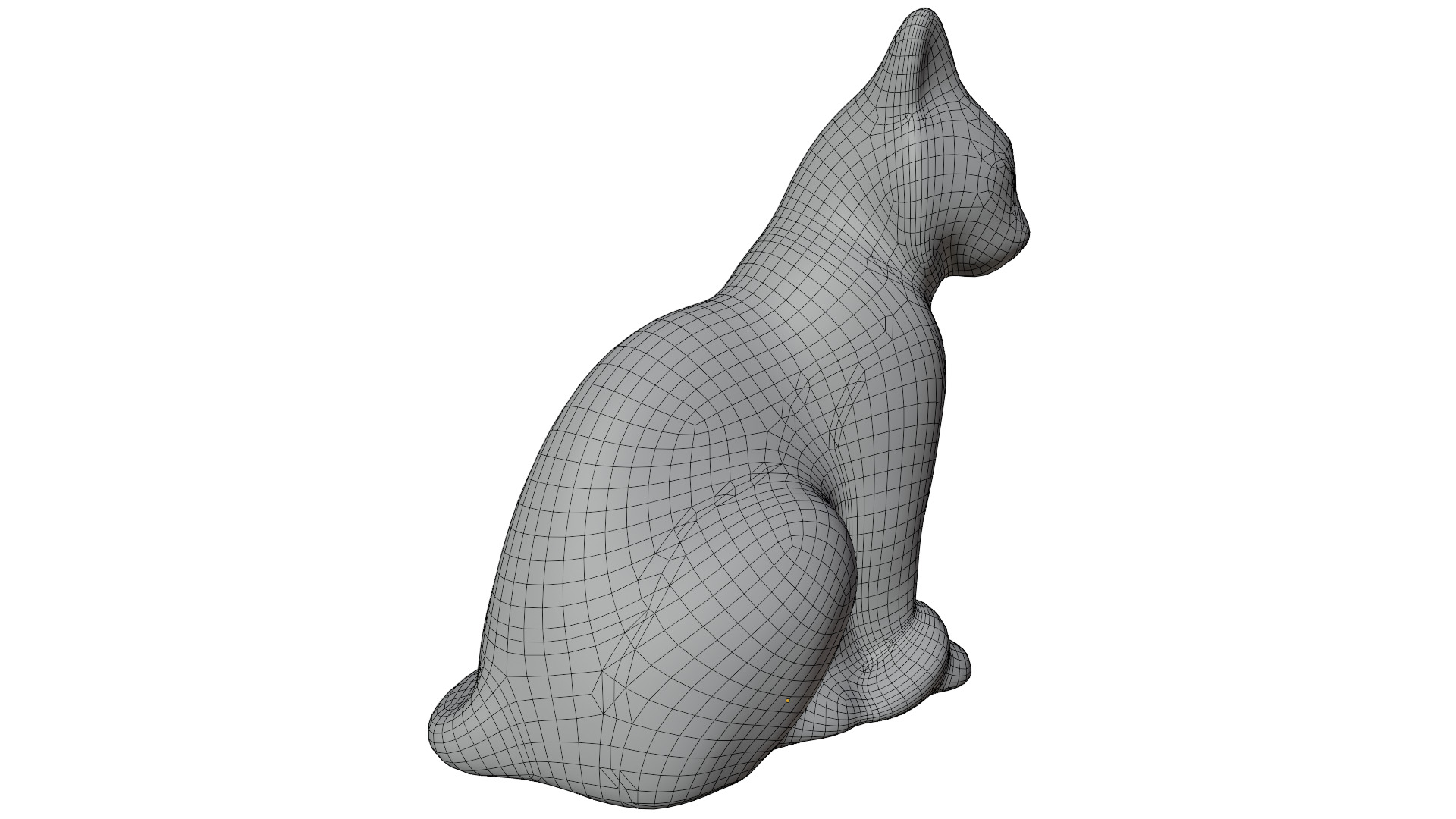 Cat Statue 3D model_15