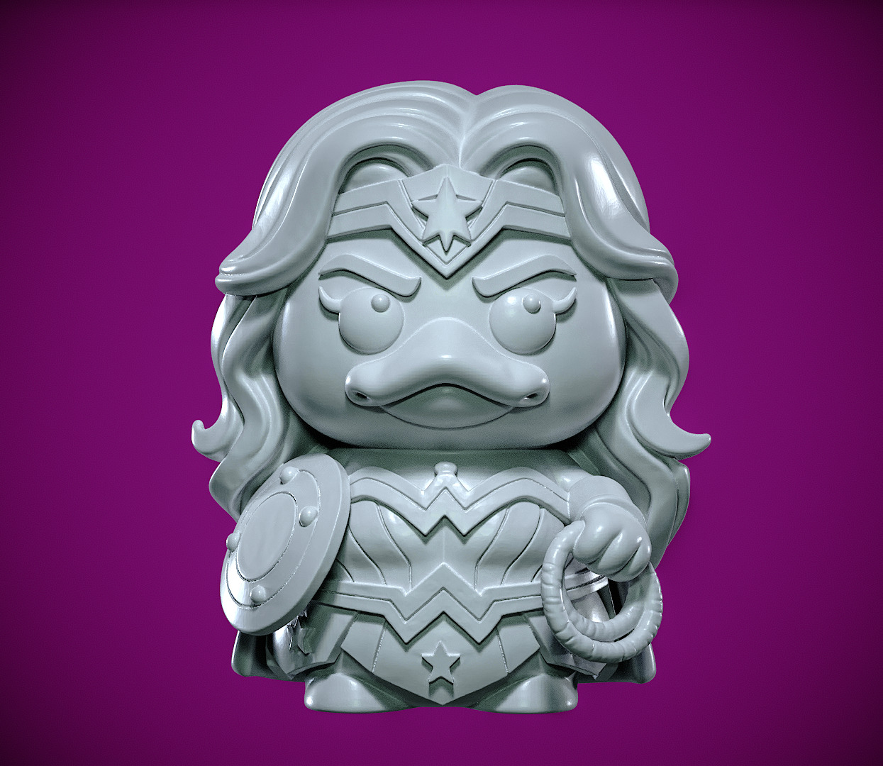 Wonder Woman DC urban vibes 3D print model_2