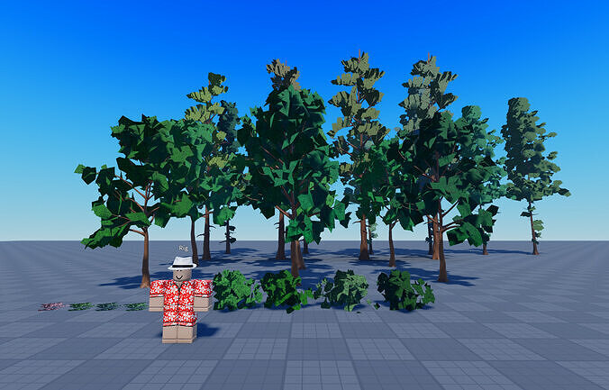 ROBLOX Anime Forest Kit Low-poly 3D model