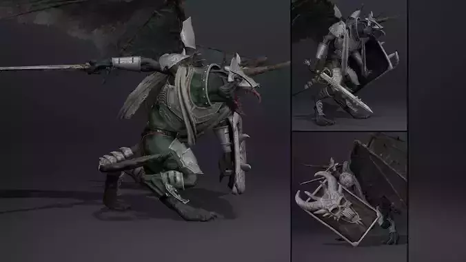 Ashen Swordman ArmWing