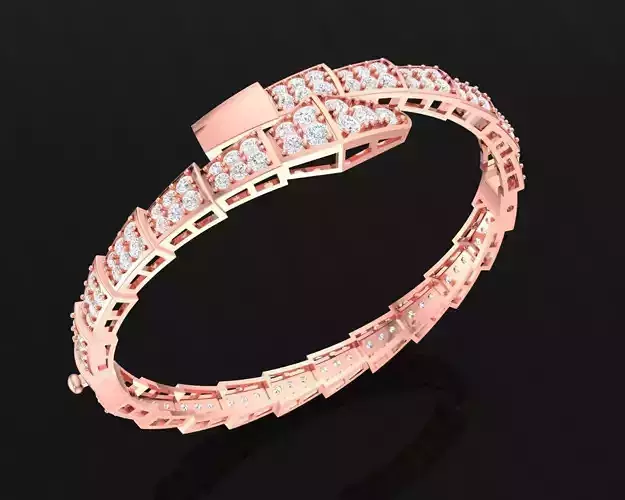 68a diamond snake bangle bracelets