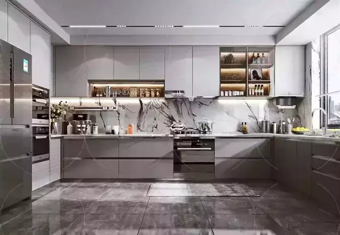 Kitchen Interior Scene