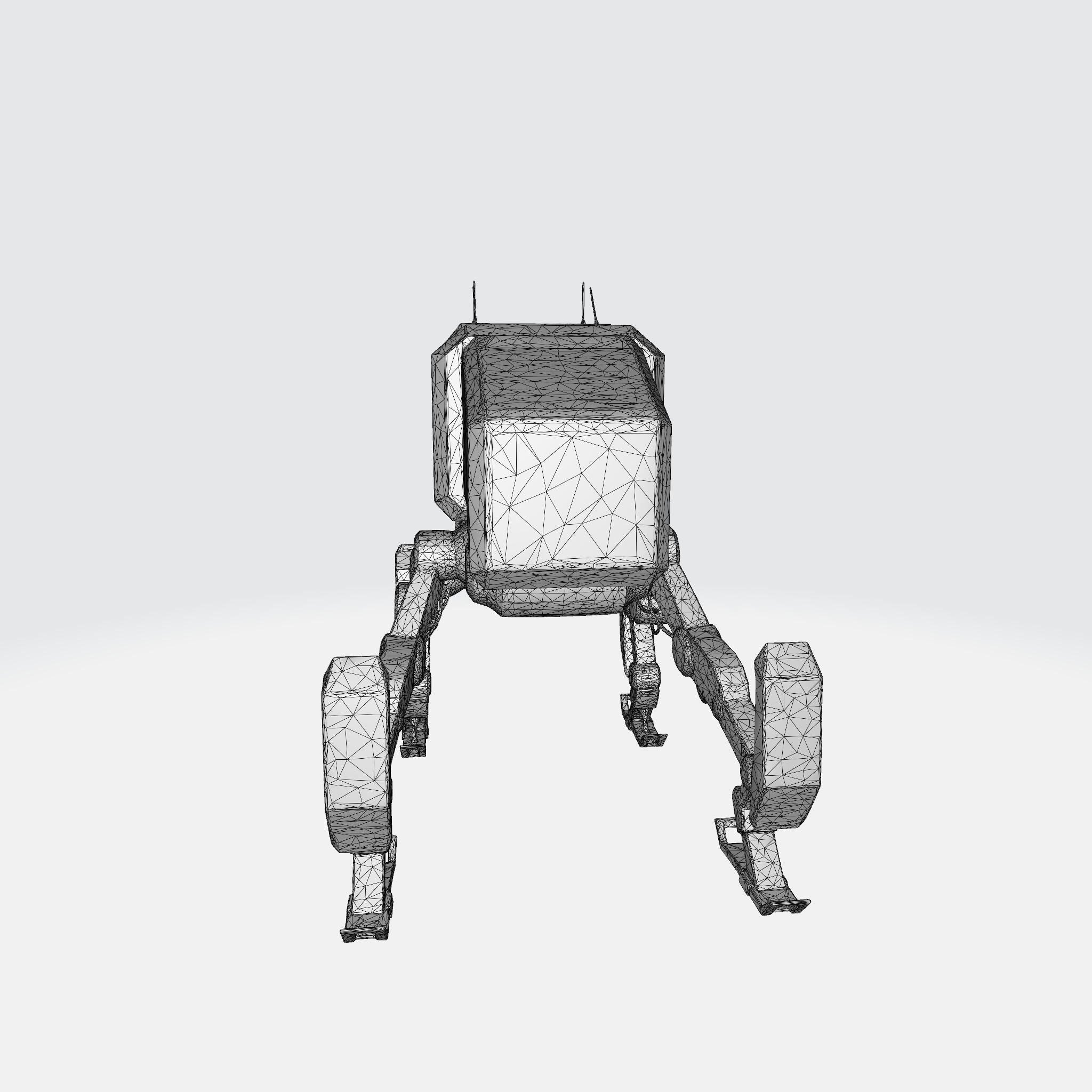 Futuristic Robot Dog - Sci-Fi Quadruped  3D model_7