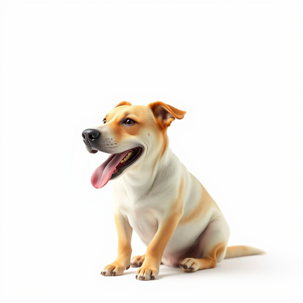 Sitting Dog Model Pack for Animation and Games Low-poly 3D model_2