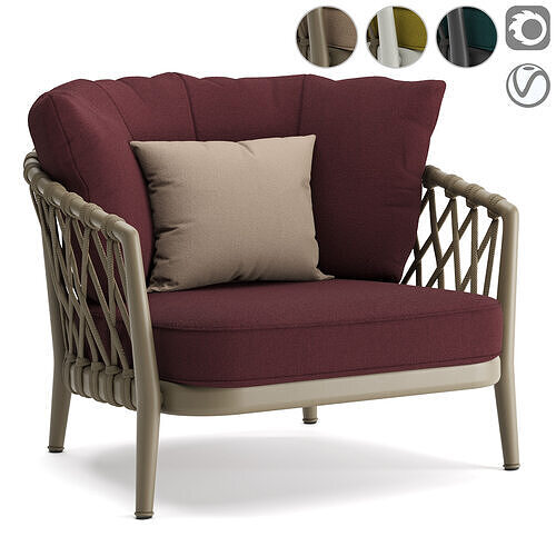 Erica Outdoor Armchair 3D model
