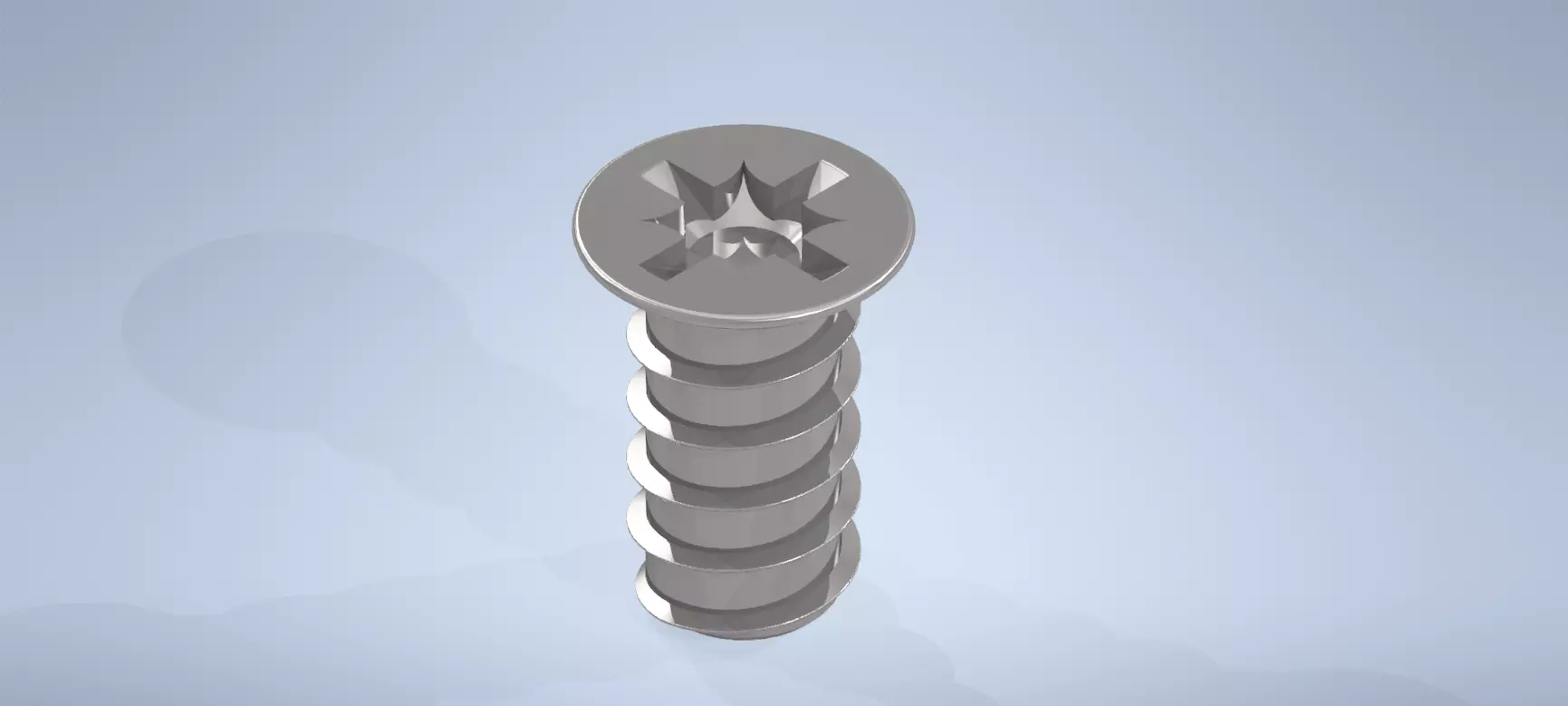 IKEA Flat Top Hinge Bracket Screw 100347 3D model