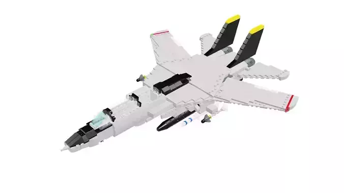 MocBricks3D - Lego F14 Tomcat 3D print model