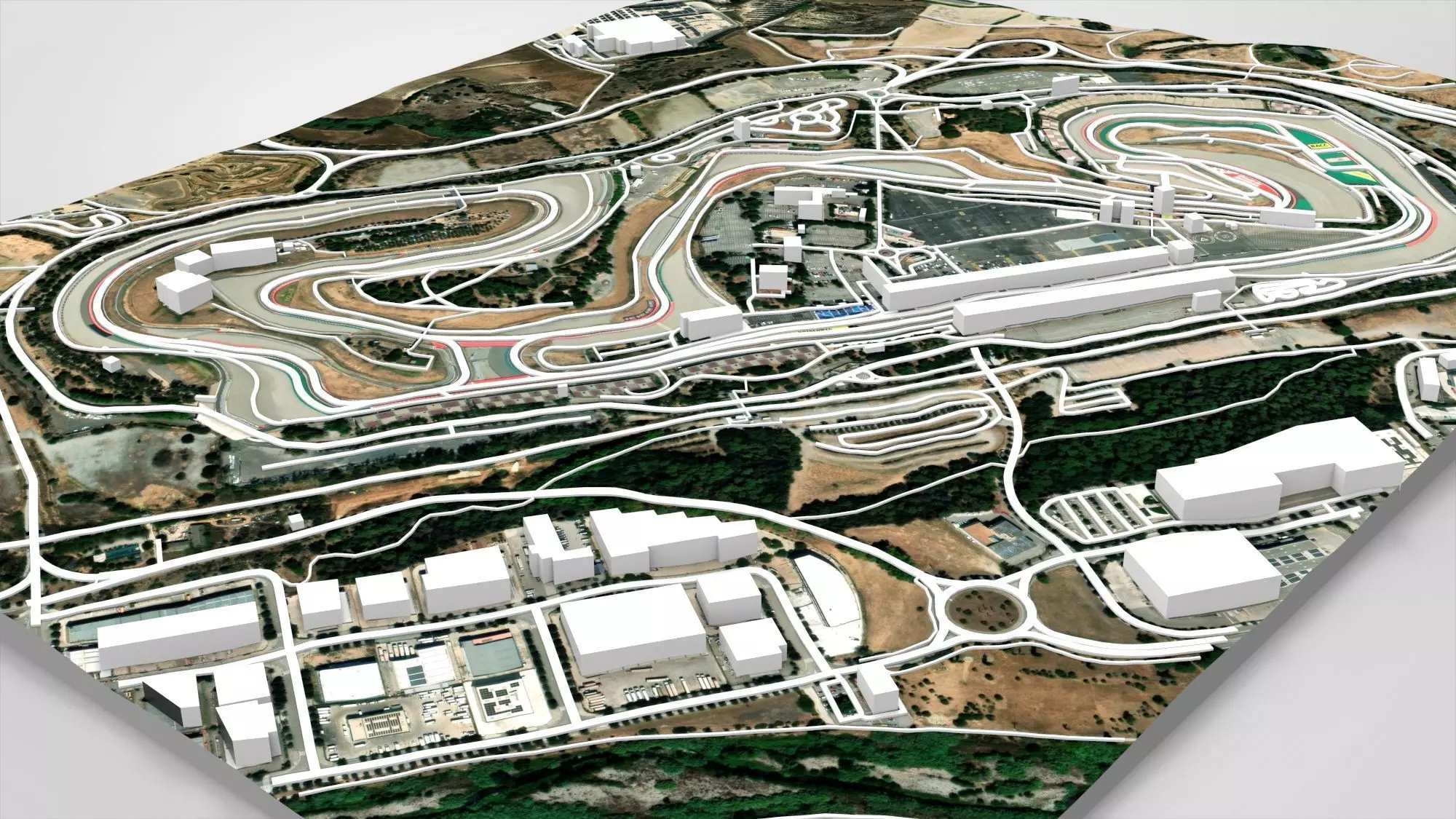 The Circuit de Barcelona-Catalunya Spain 3D model