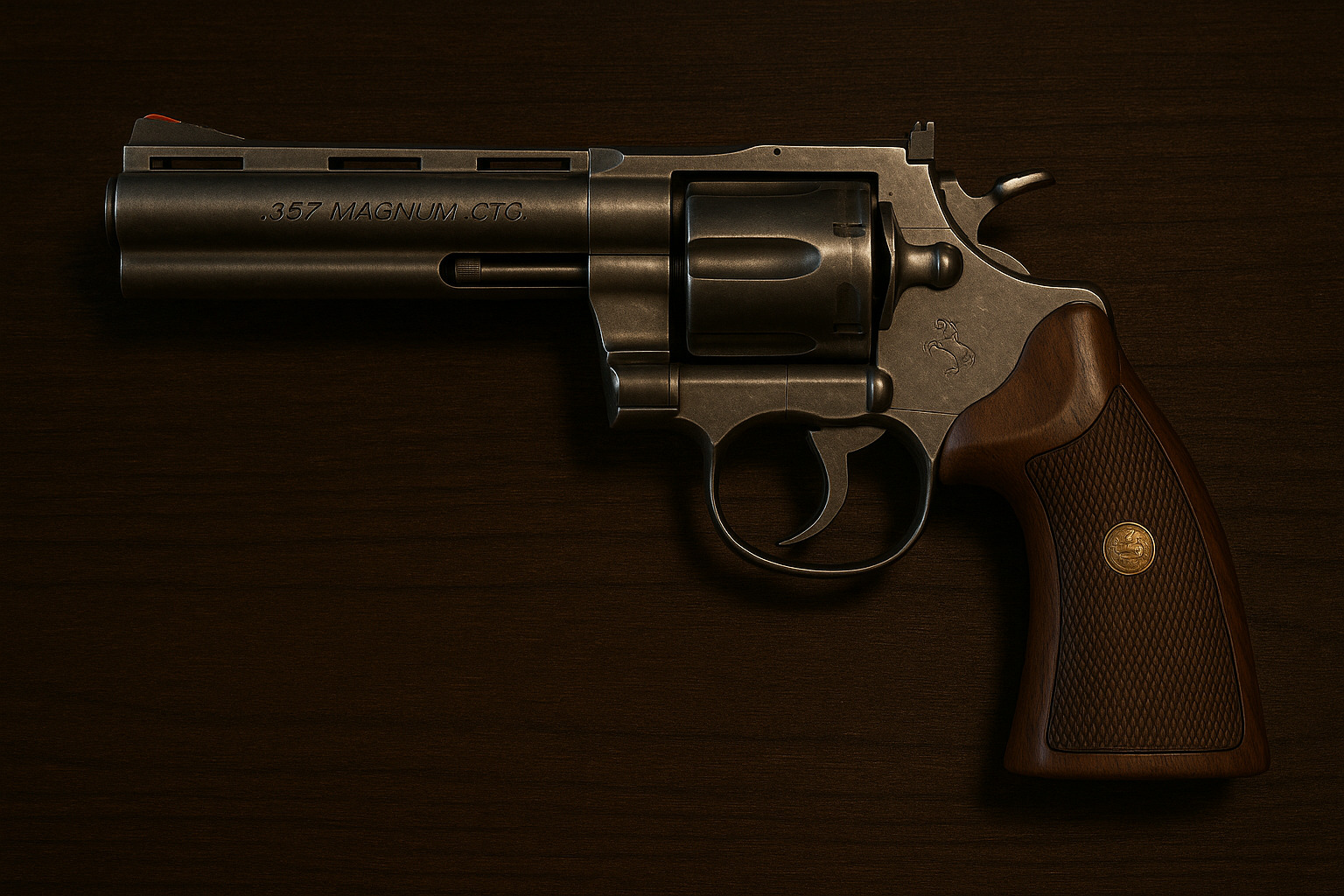 colt python 357 Magnum gun 3D model_4