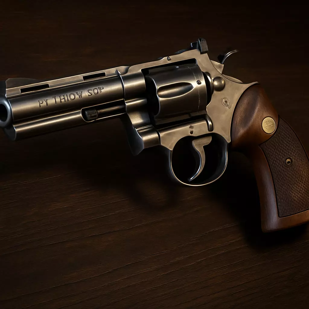 colt python 357 Magnum gun 3D model_0
