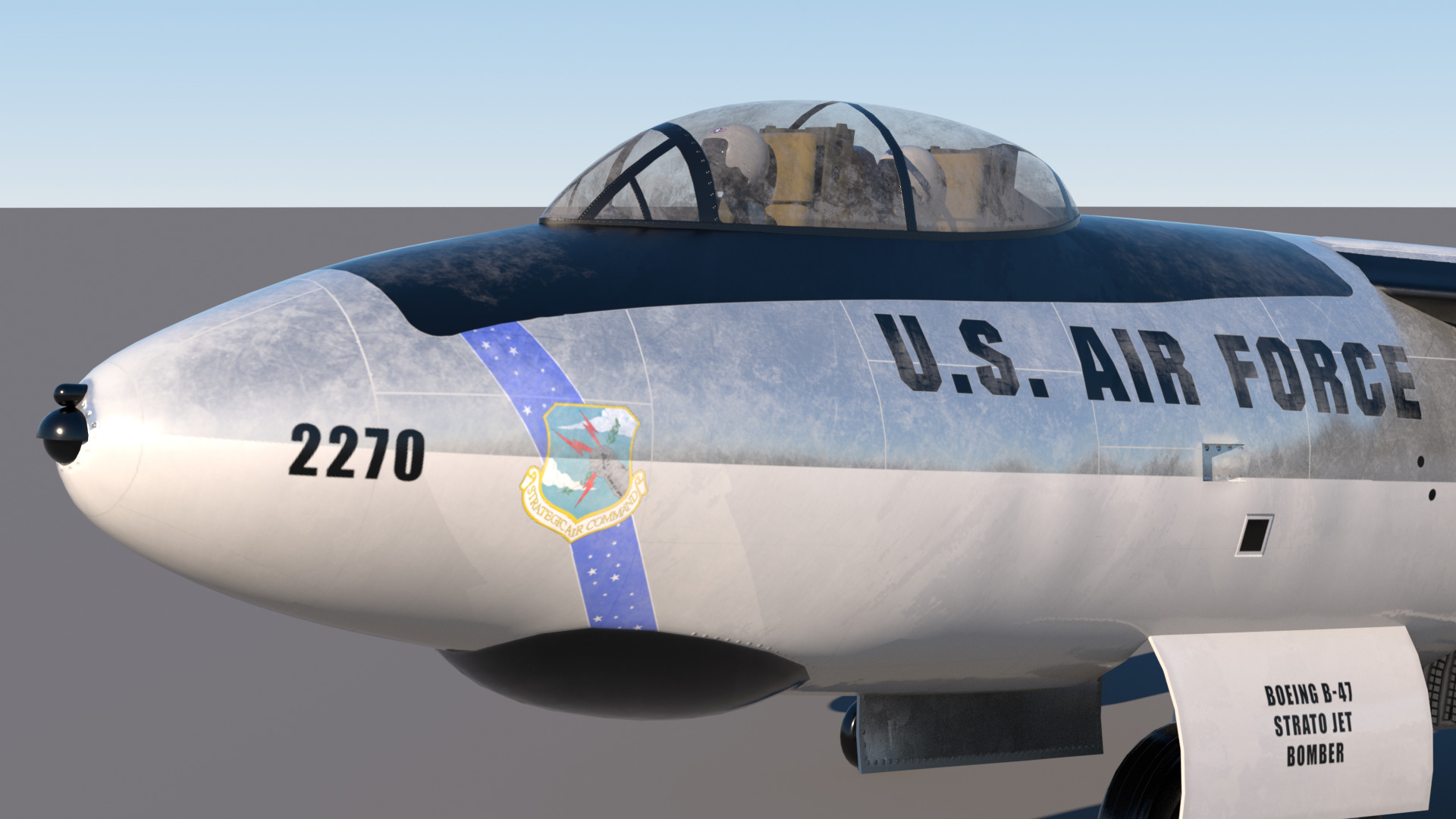 B-47E Stratojet 3D model_8