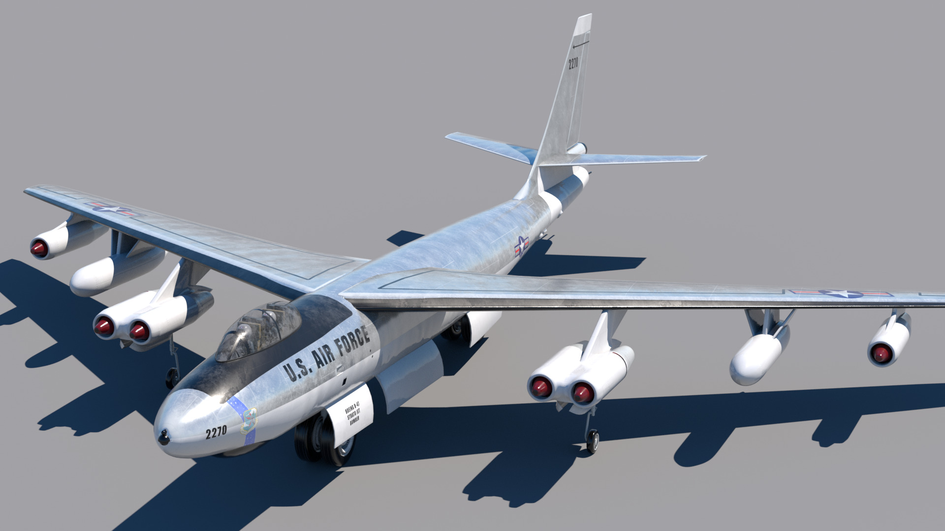 B-47E Stratojet 3D model_1