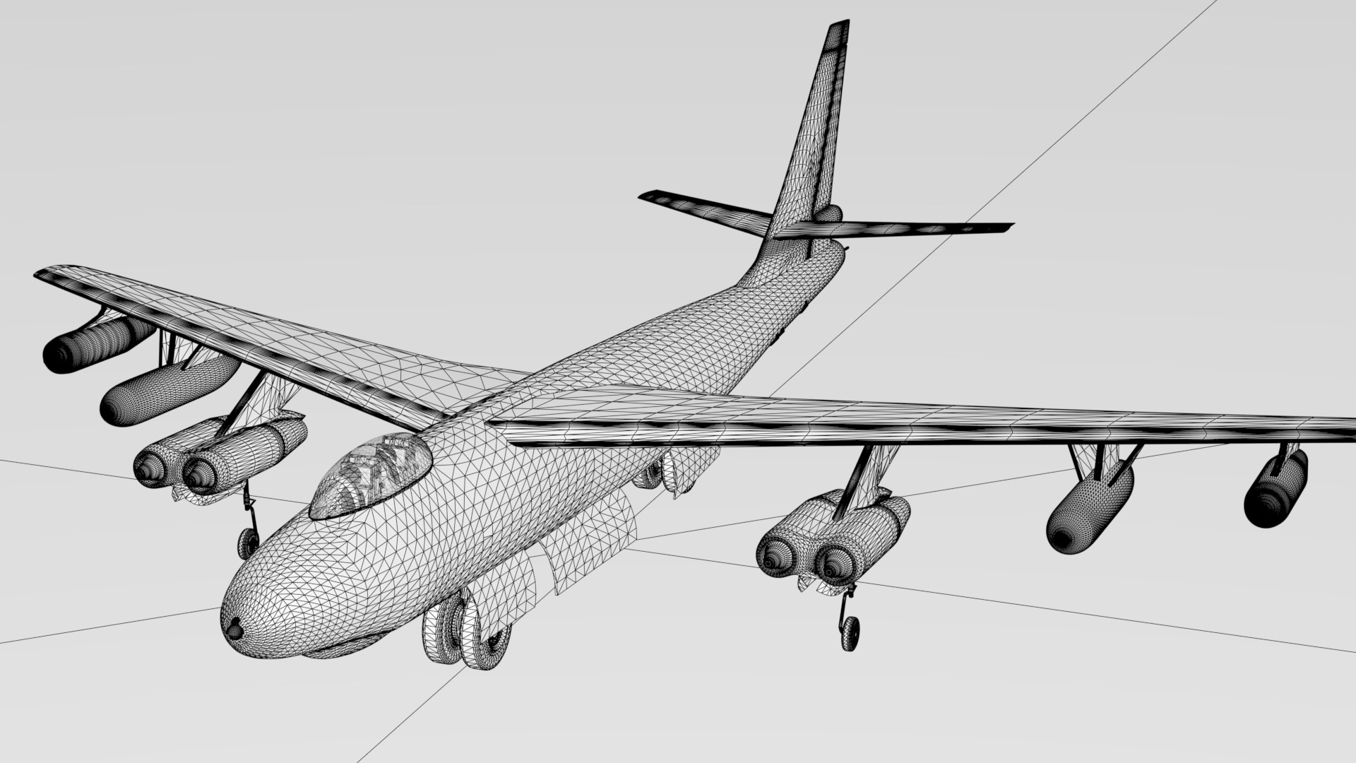 B-47E Stratojet 3D model_2