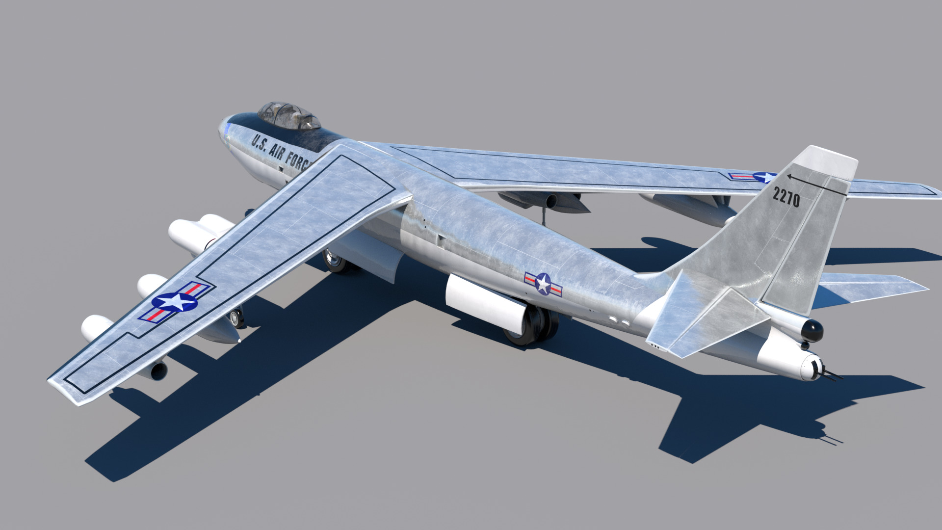 B-47E Stratojet 3D model_3
