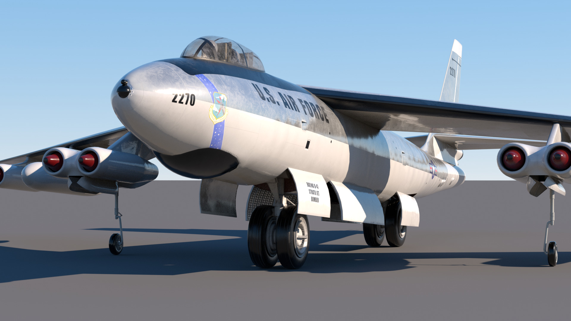 B-47E Stratojet 3D model_5