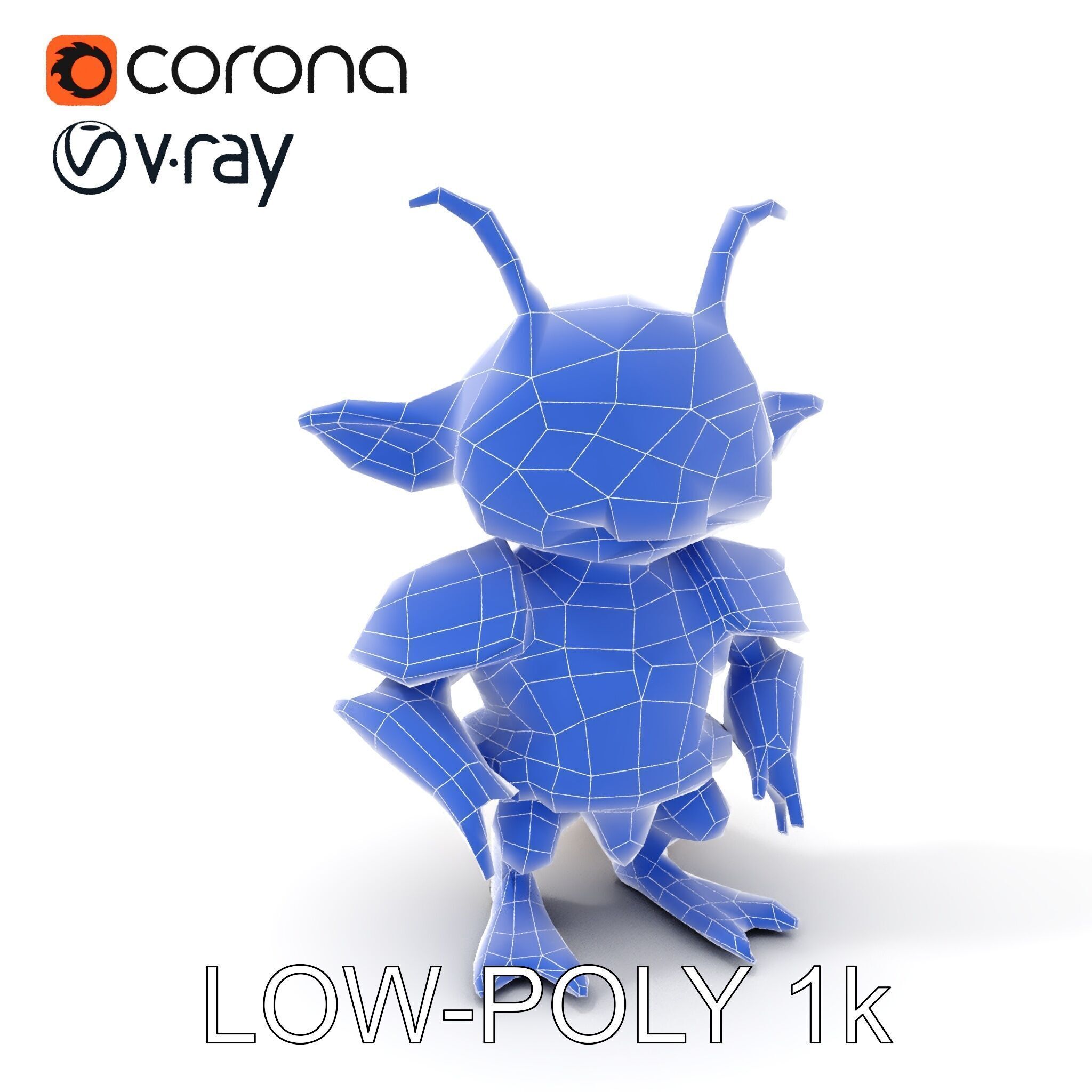 Fantasy Creature Warrior Model Pack with Detailed Armor Low-poly 3D model_31