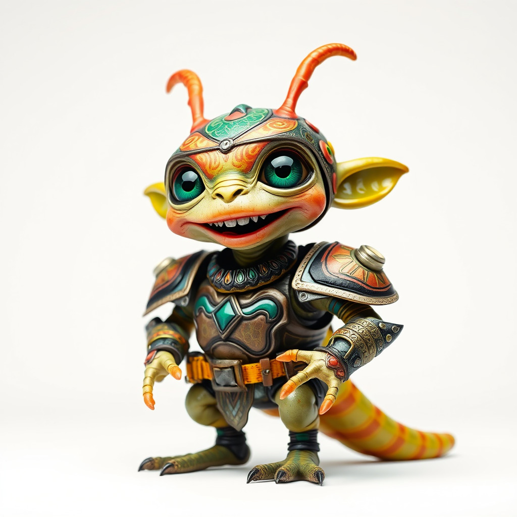 Fantasy Creature Warrior Model Pack with Detailed Armor Low-poly 3D model_2