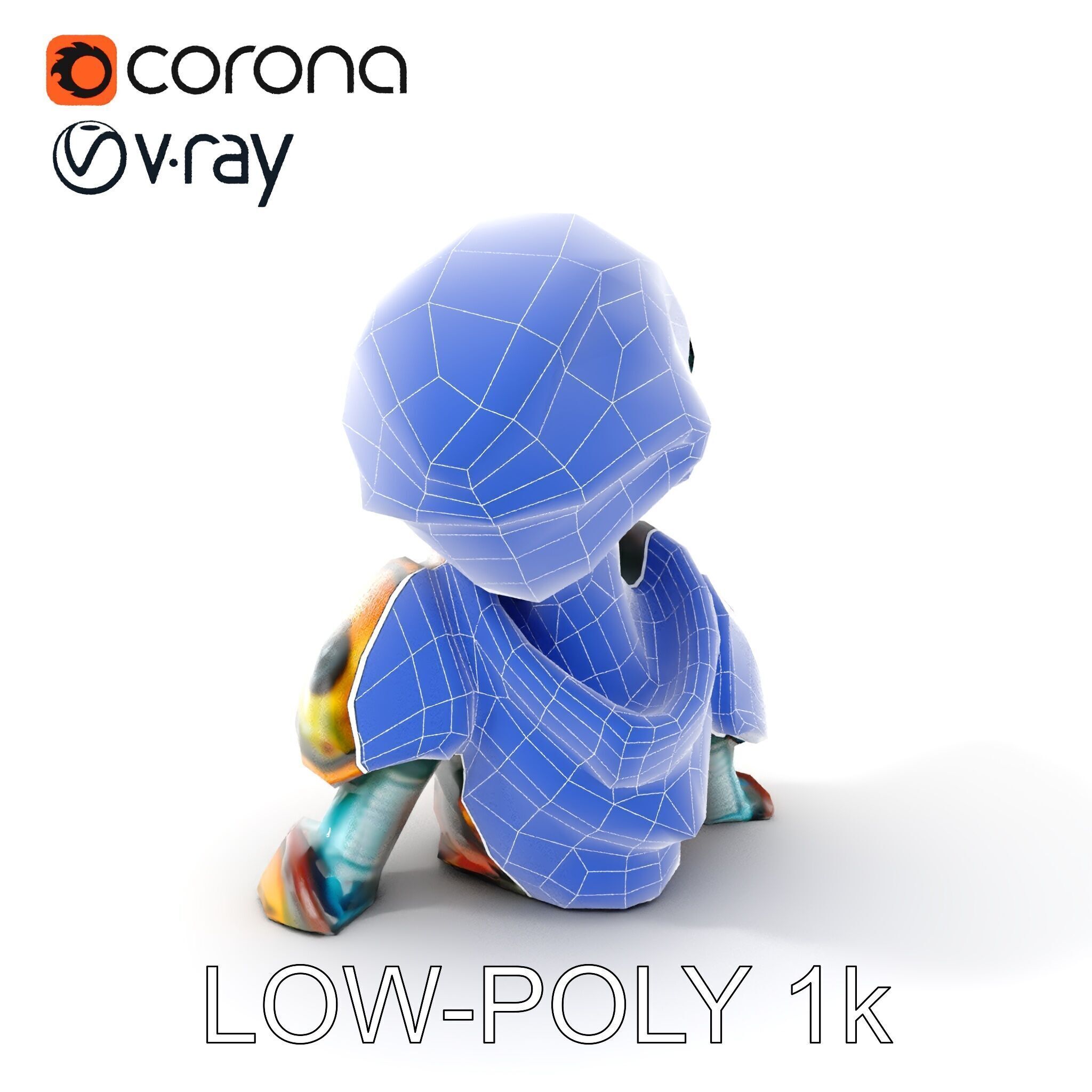 Alien Creature in SciFi Armor Model Pack Low-poly 3D model_22