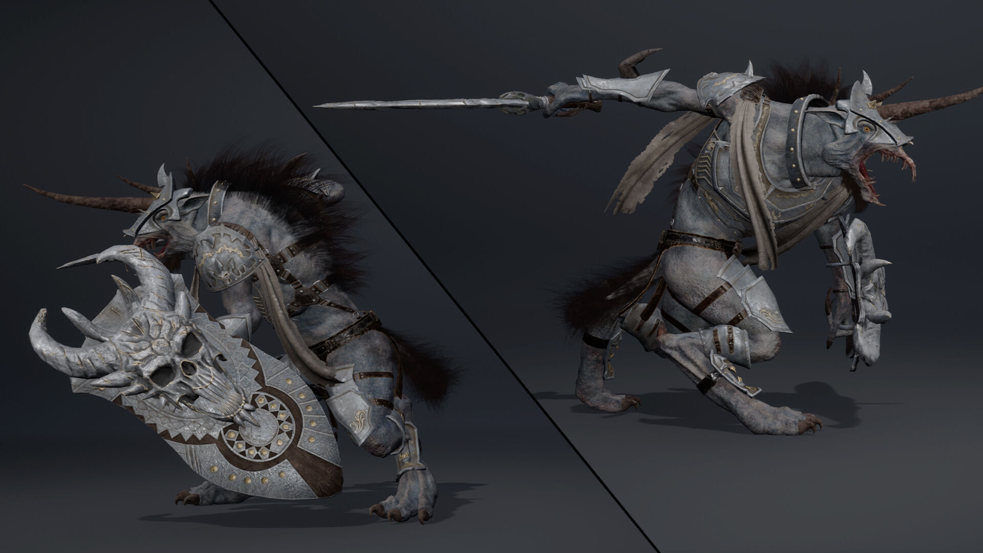 Ashen Swordman Arm1 Low-poly 3D model_6