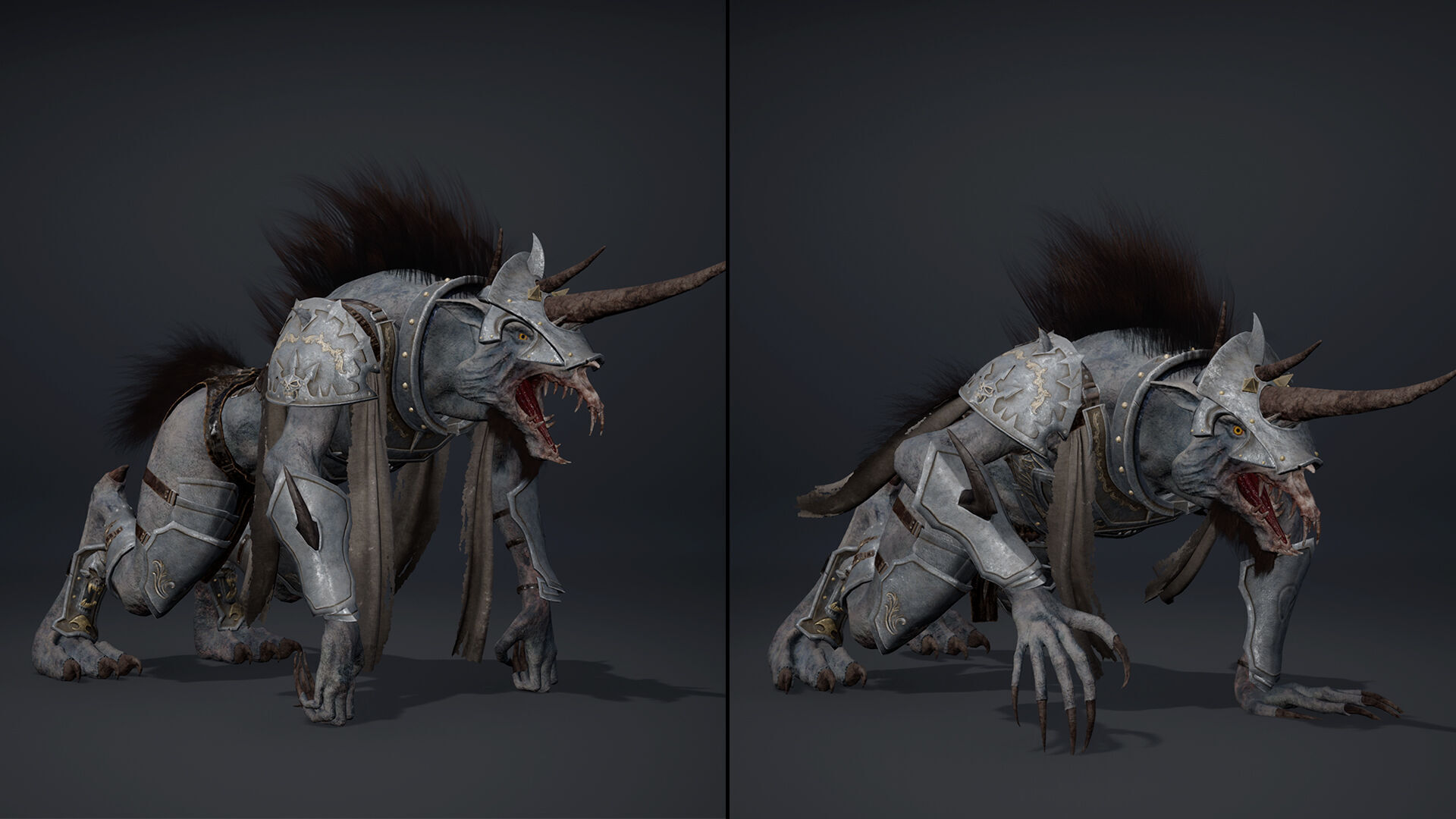 Ashen Swordman Arm1 Low-poly 3D model_13