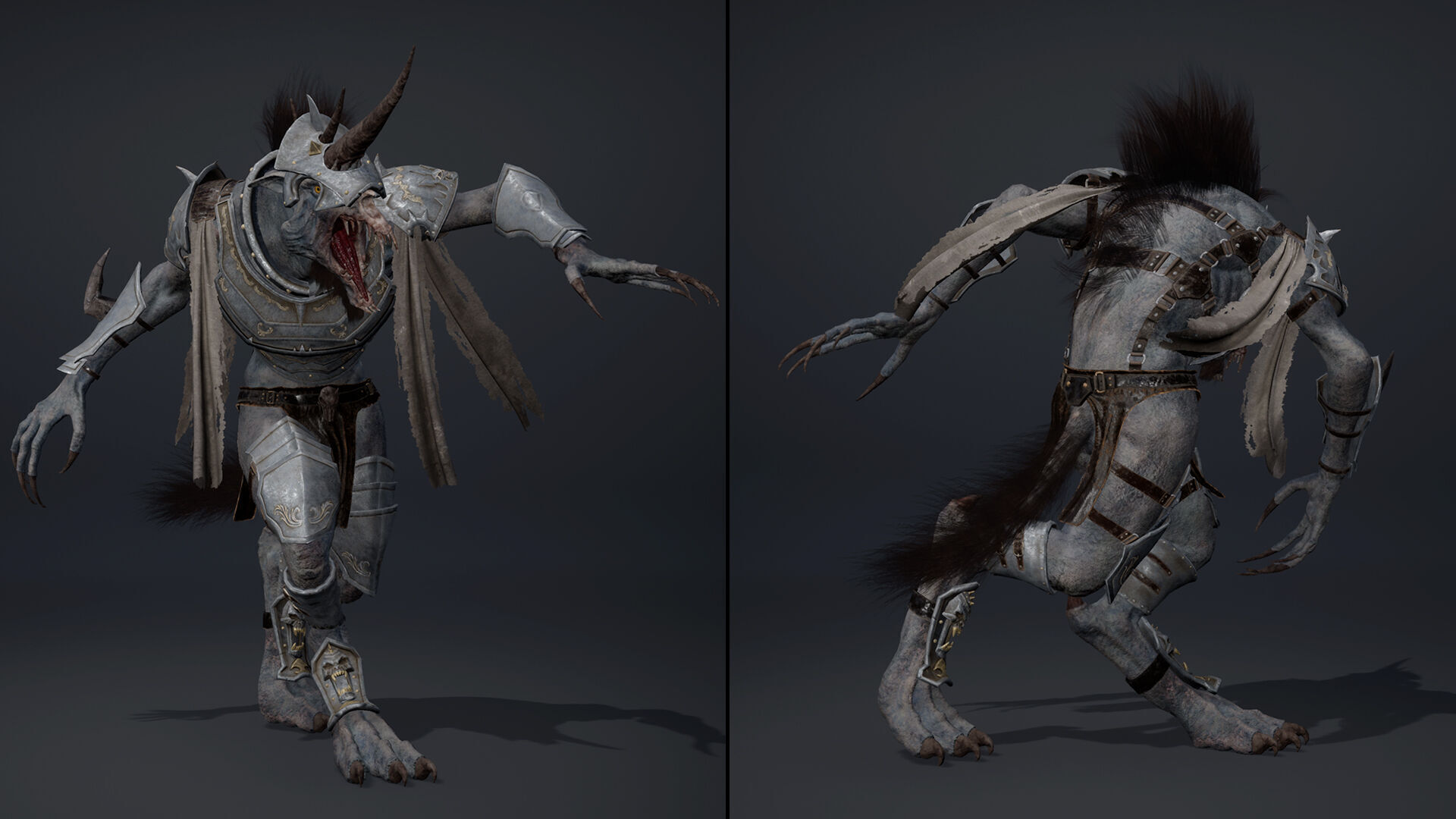 Ashen Swordman Arm1 Low-poly 3D model_16