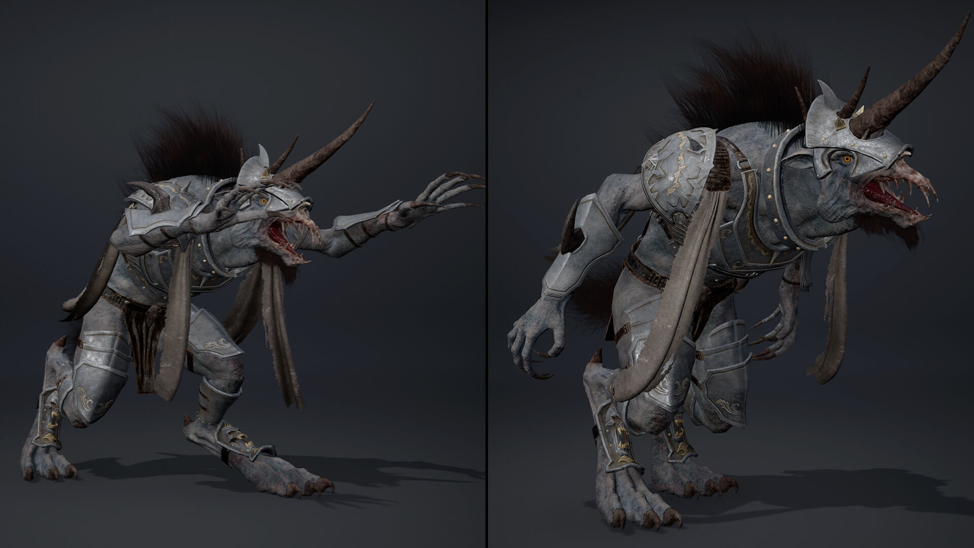 Ashen Swordman Arm1 Low-poly 3D model_18