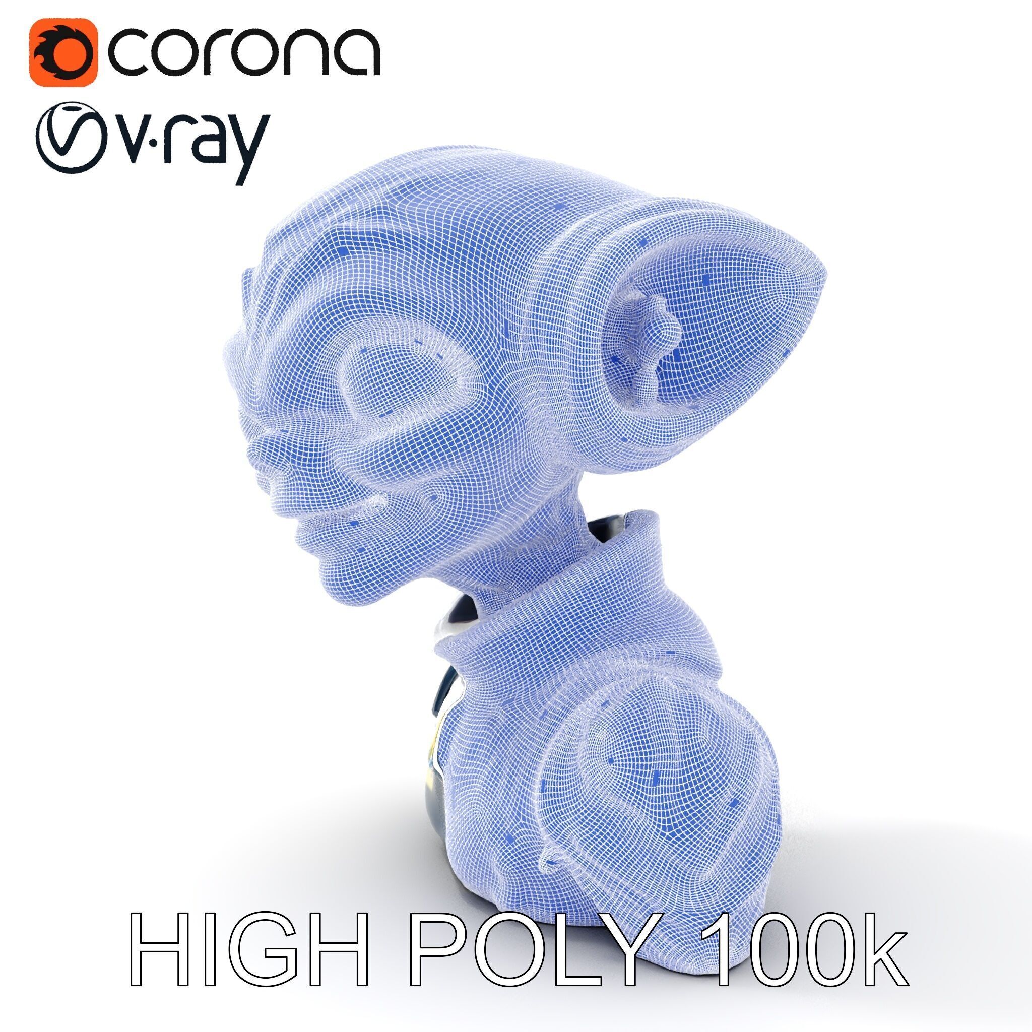 Alien Character Model Pack for Games and Animation Low-poly 3D model_13