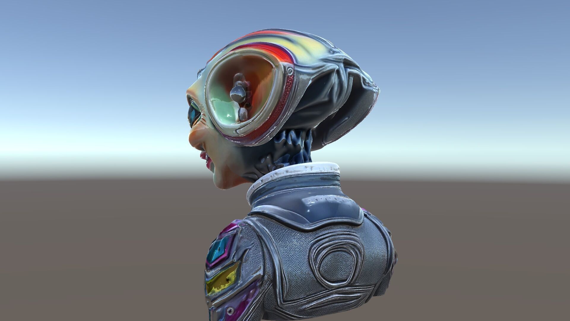 Alien Character Model Pack for Games and Animation Low-poly 3D model_5