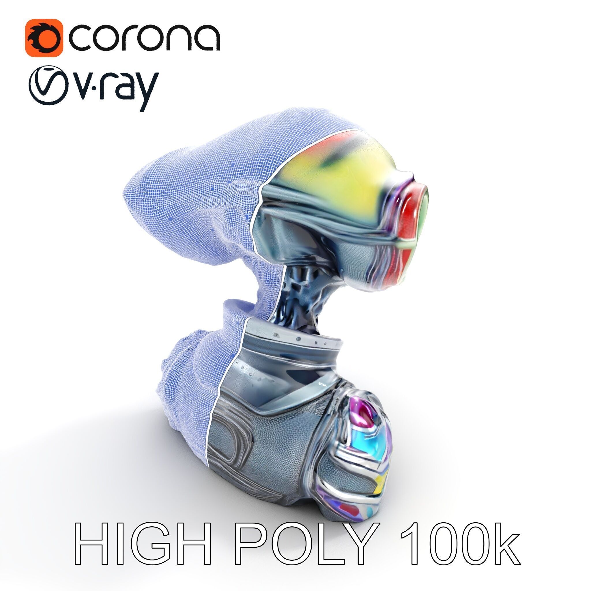 Alien Character Model Pack for Games and Animation Low-poly 3D model_35