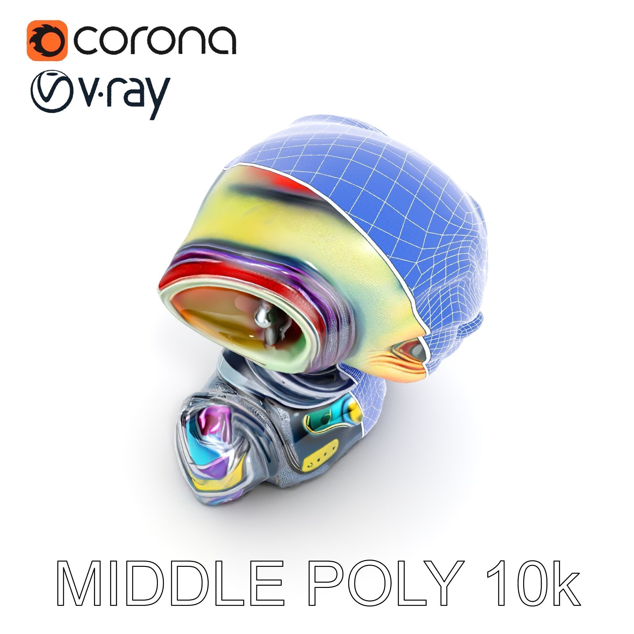 Alien Character Model Pack for Games and Animation Low-poly 3D model_30