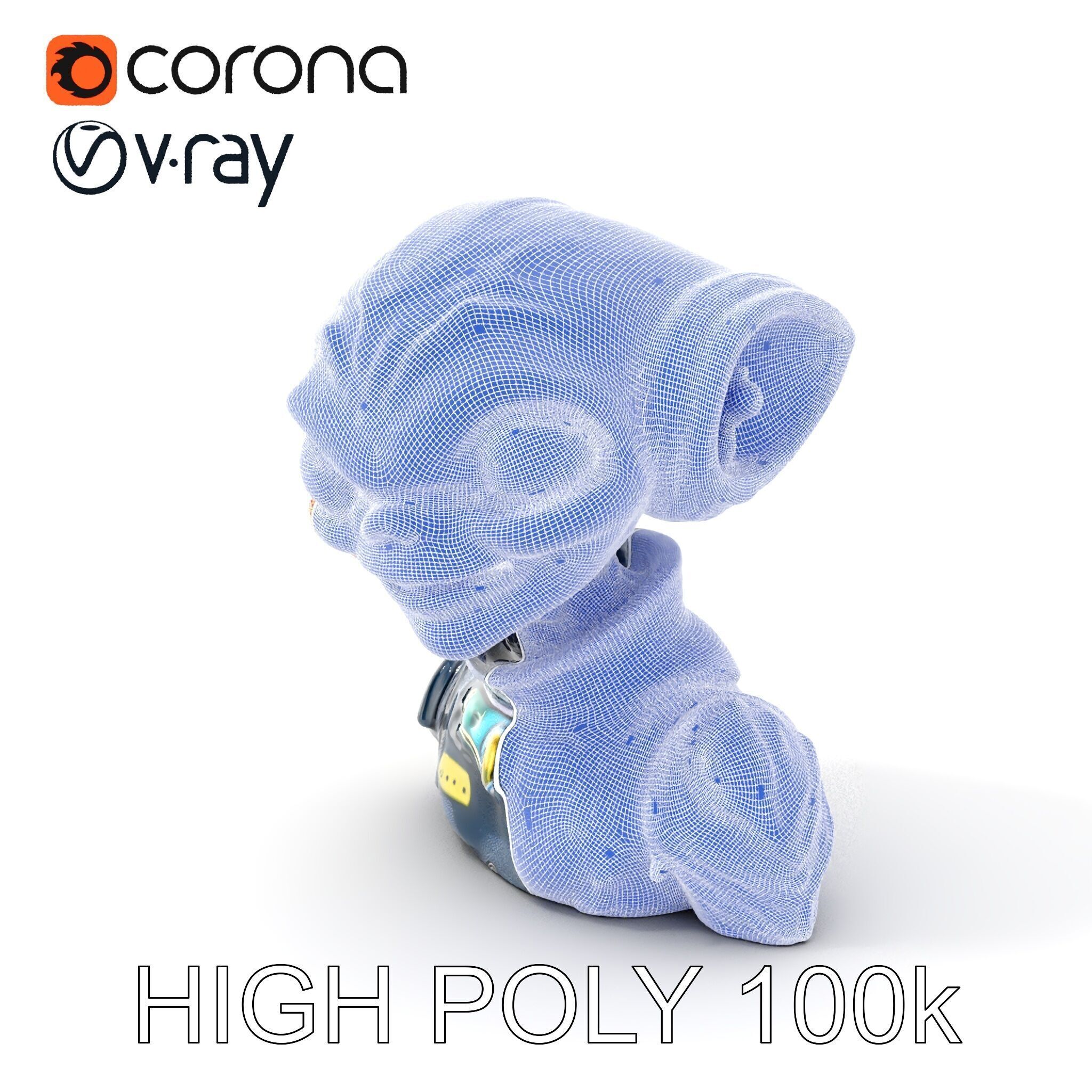 Alien Character Model Pack for Games and Animation Low-poly 3D model_4