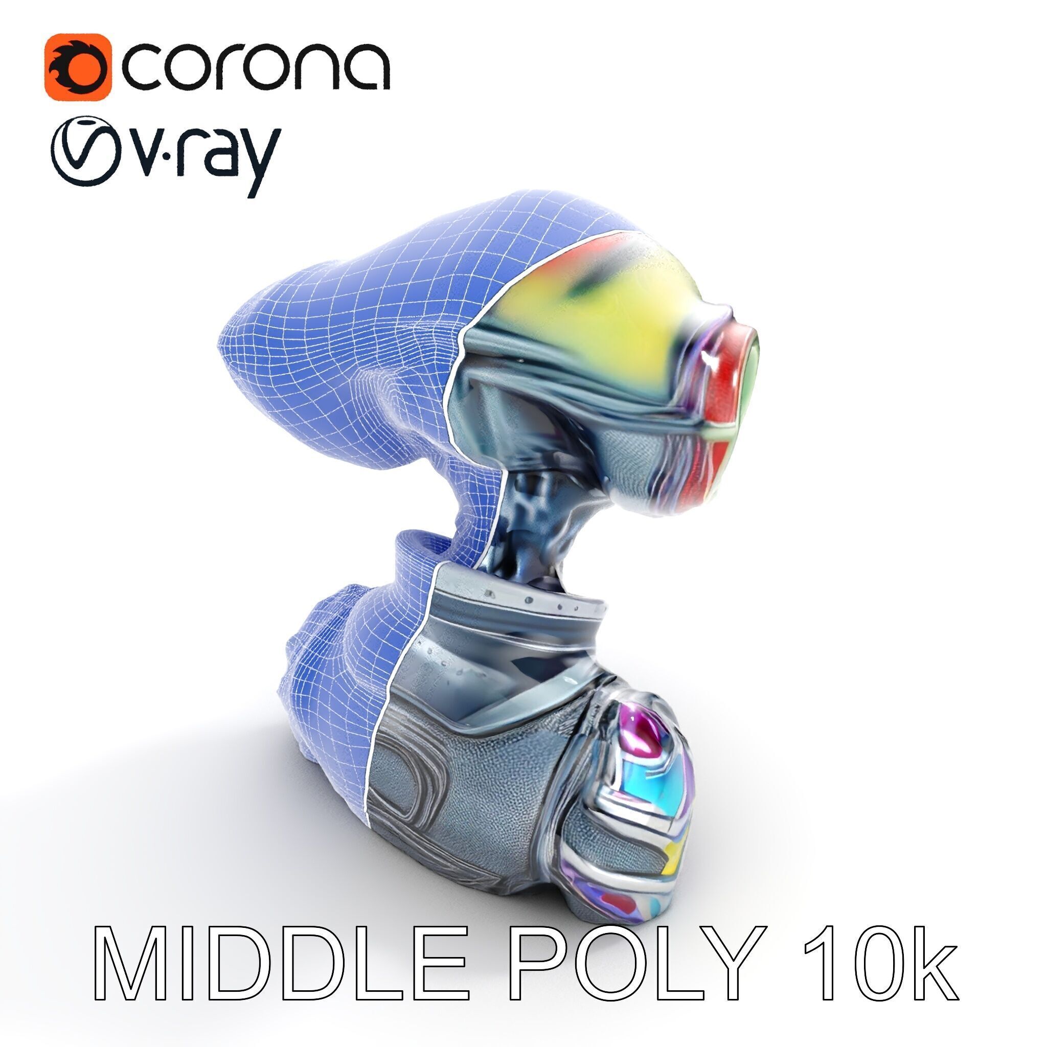 Alien Character Model Pack for Games and Animation Low-poly 3D model_17