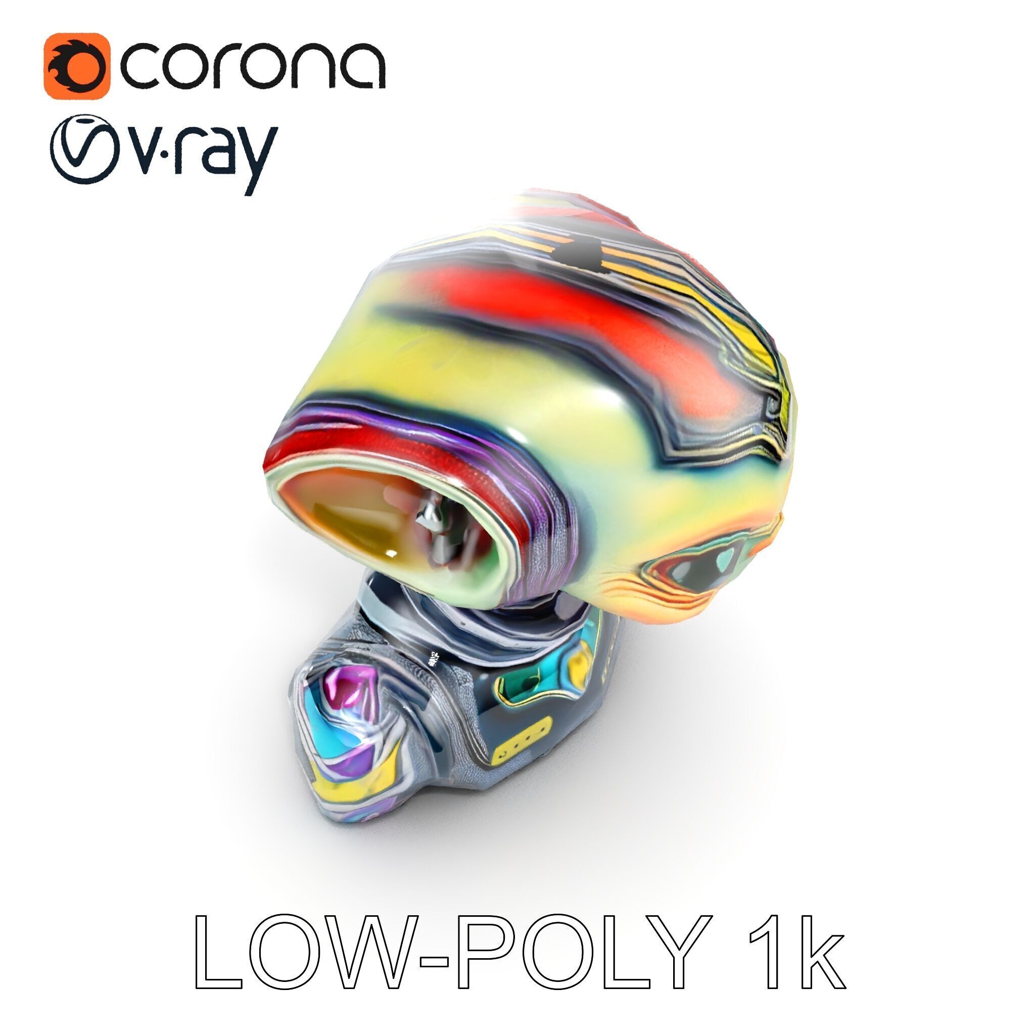 Alien Character Model Pack for Games and Animation Low-poly 3D model_18