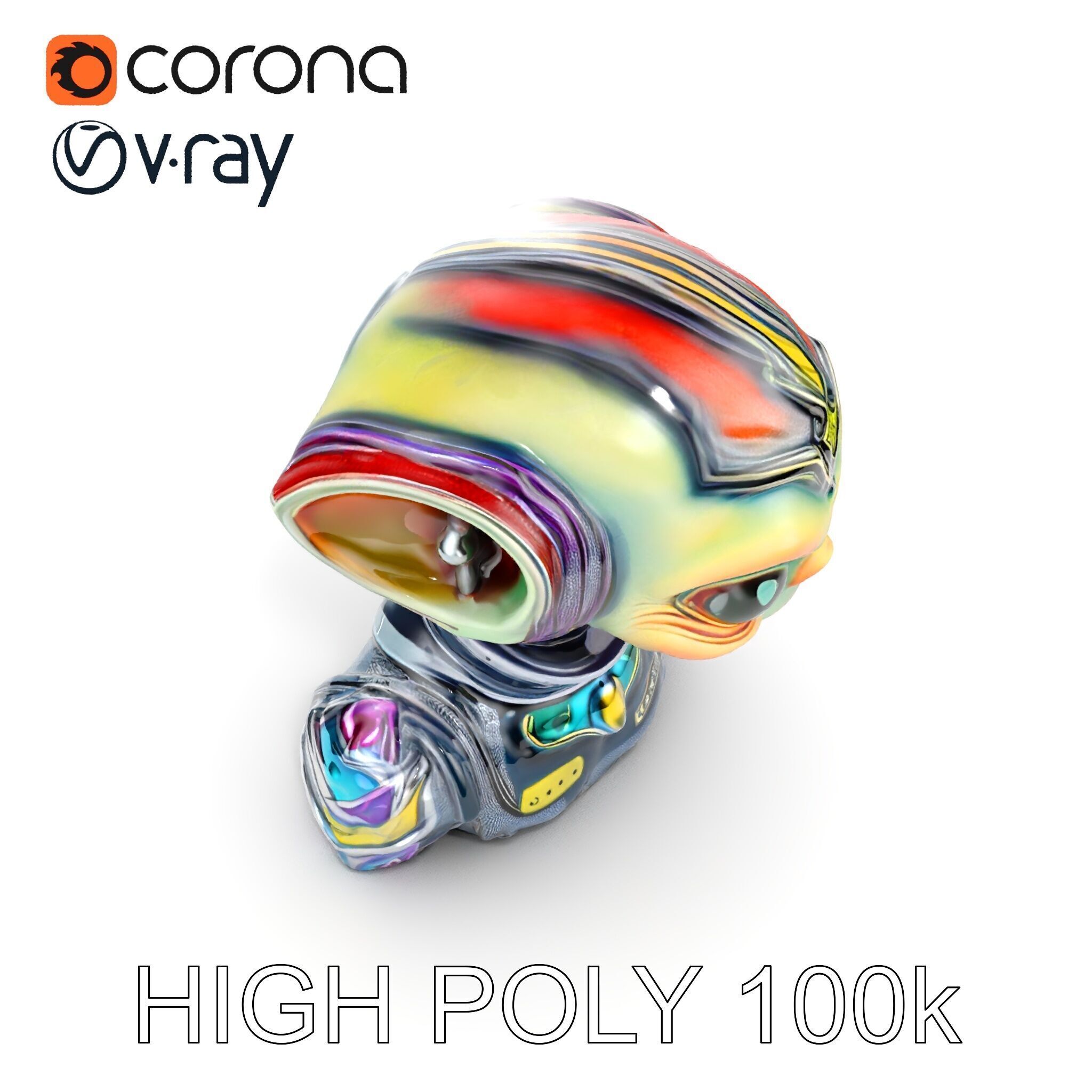 Alien Character Model Pack for Games and Animation Low-poly 3D model_34