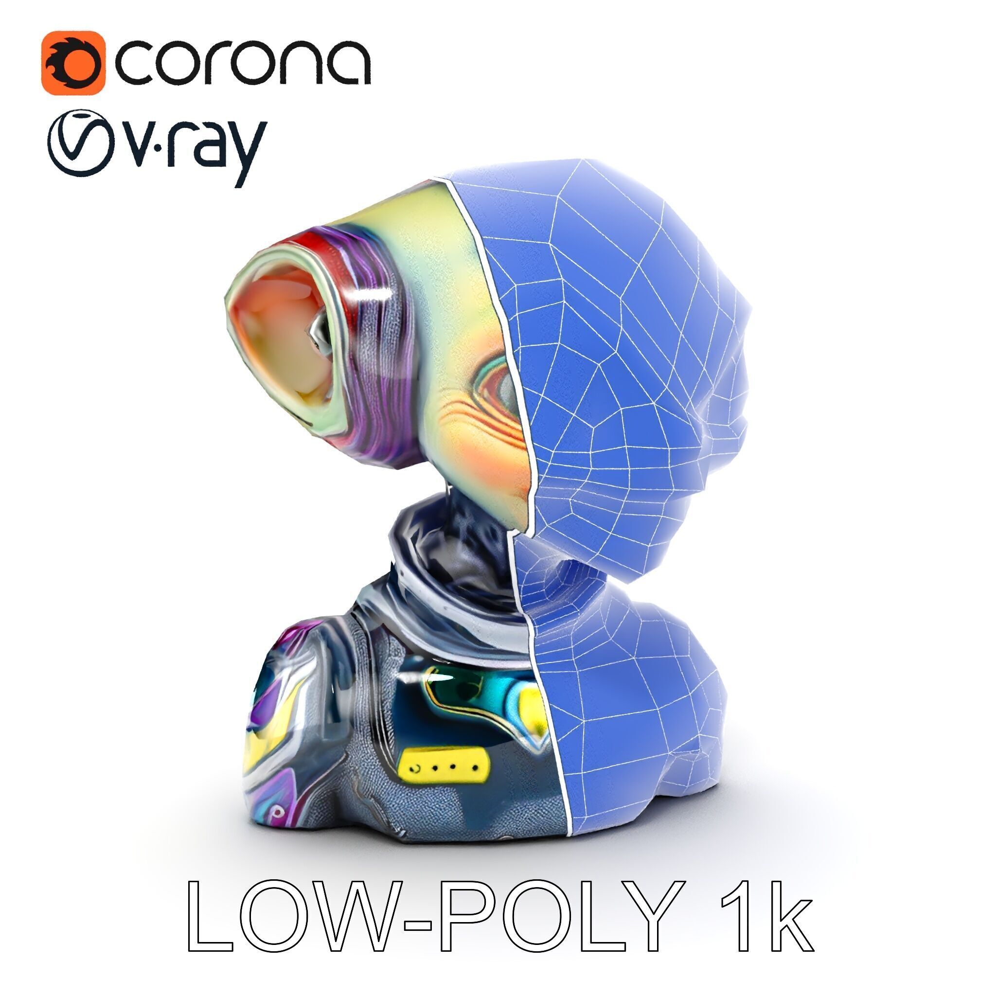 Alien Character Model Pack for Games and Animation Low-poly 3D model_24