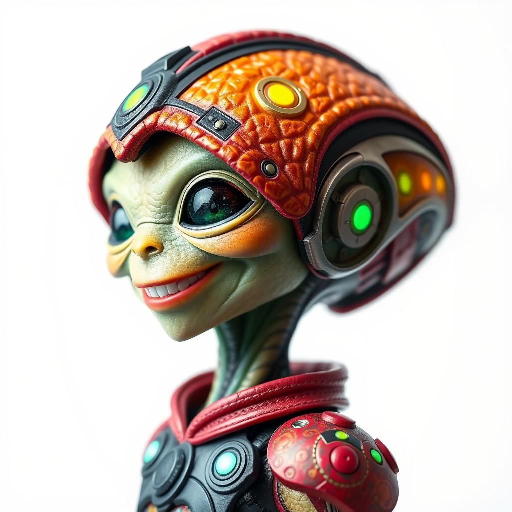 Alien Character Model Pack with Futuristic Helmet Low-poly 3D model_2