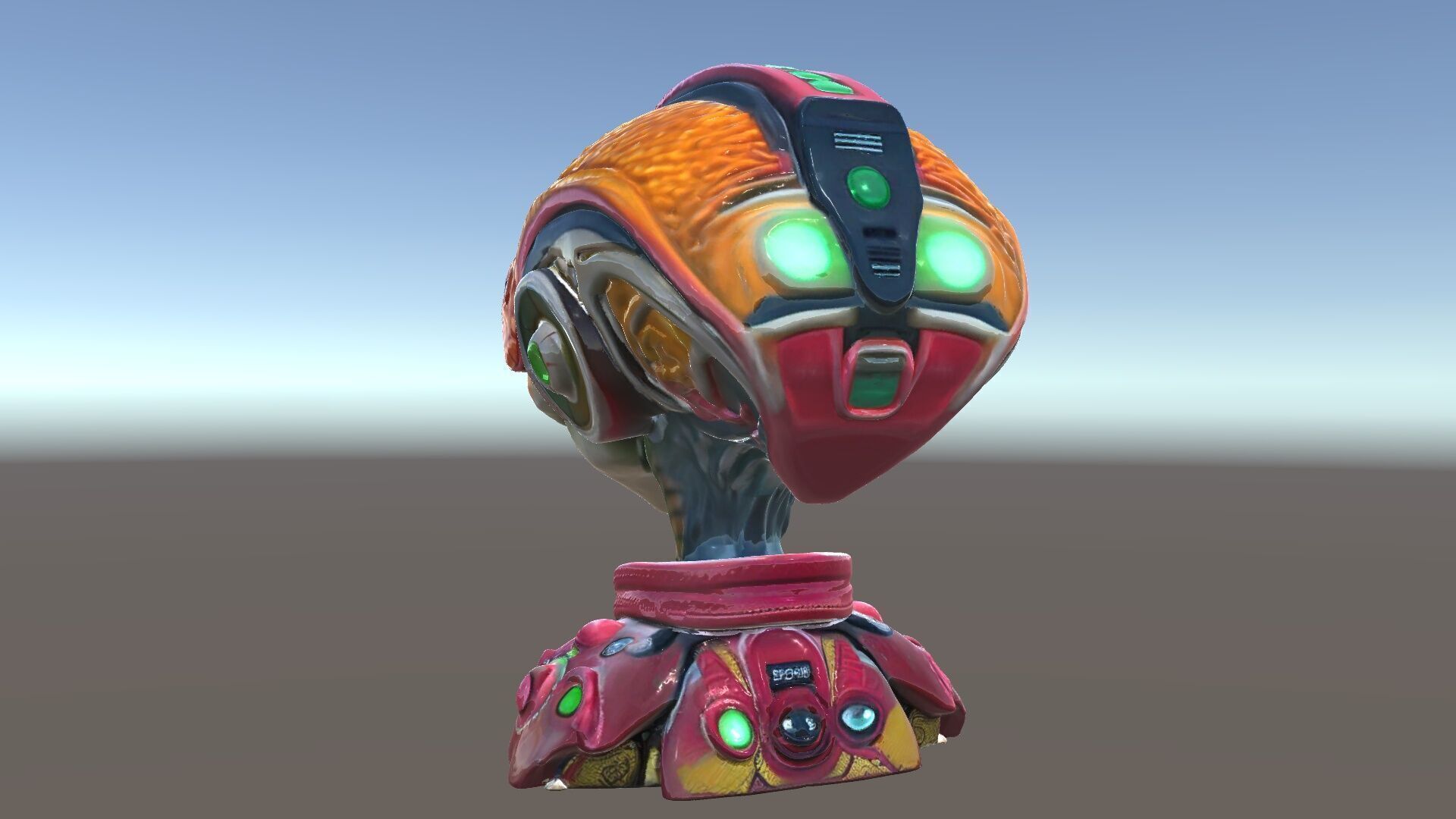 Alien Character Model Pack with Futuristic Helmet Low-poly 3D model_15